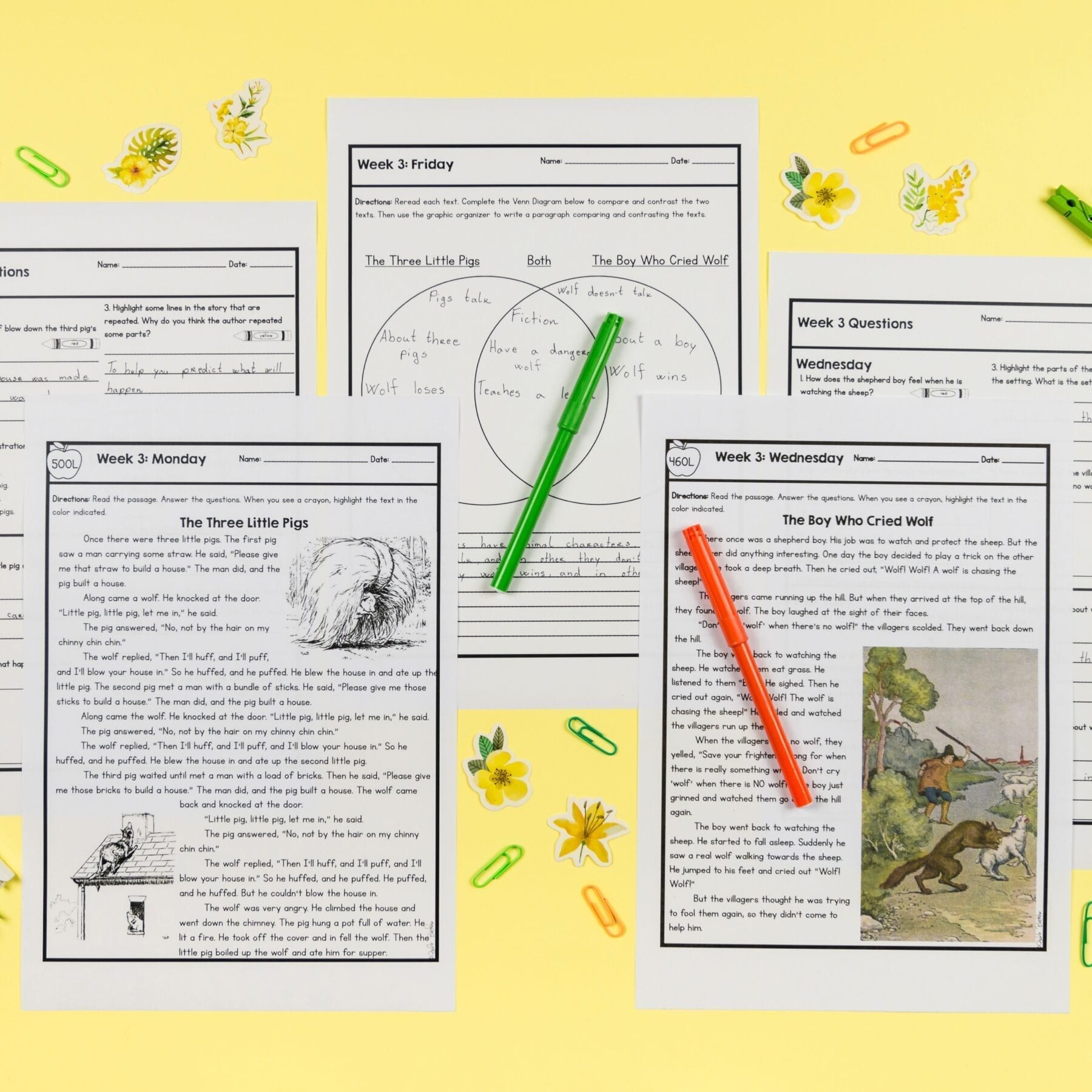 2nd Grade Reading Spiral Review with Lexile Levels - 1st Quarter ELA Practice - Image 3