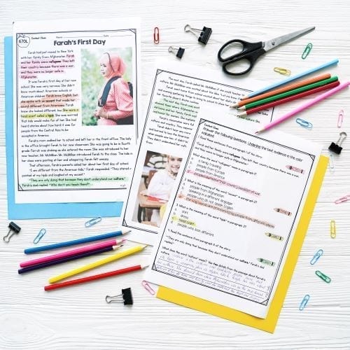 Context Clues 3rd Grade Reading Comprehension Passages and Questions RL.3.4 - Image 2