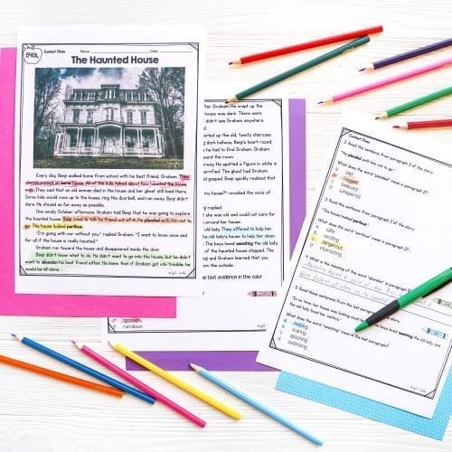 Context Clues 3rd Grade Reading Comprehension Passages and Questions RL.3.4 - Image 3