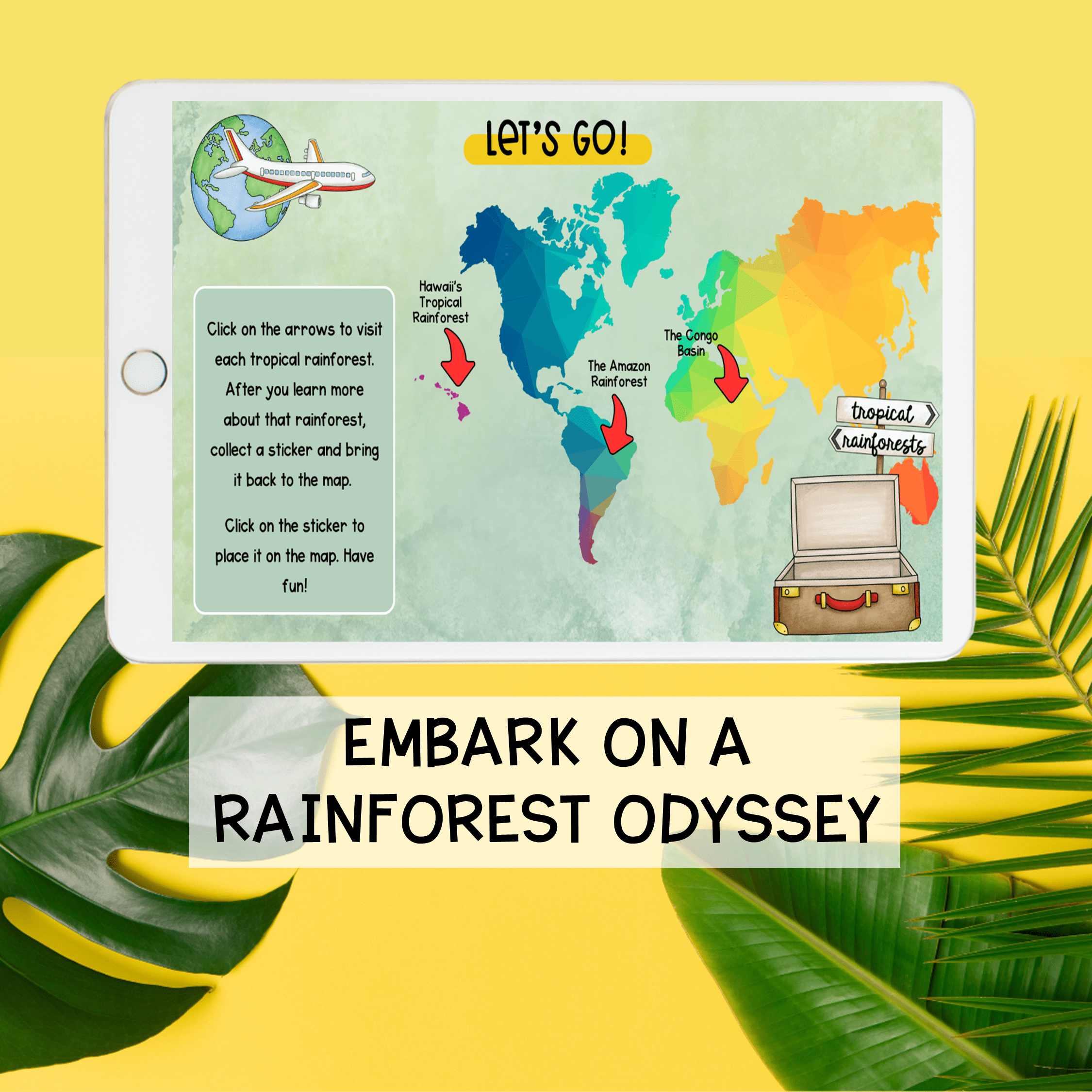 Rainforest Virtual Field Trip Activity Animal Adaptations Habitats Layers Amazon - Image 2
