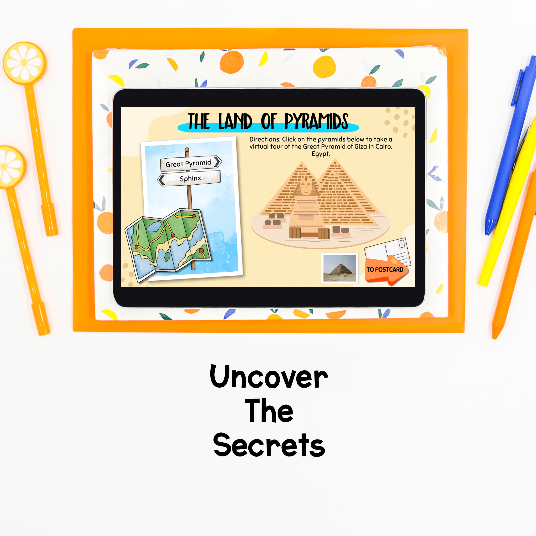 Ancient Egypt Activity Virtual Field Trip Pyramids Hieroglyphics King Tut Giza - Image 5