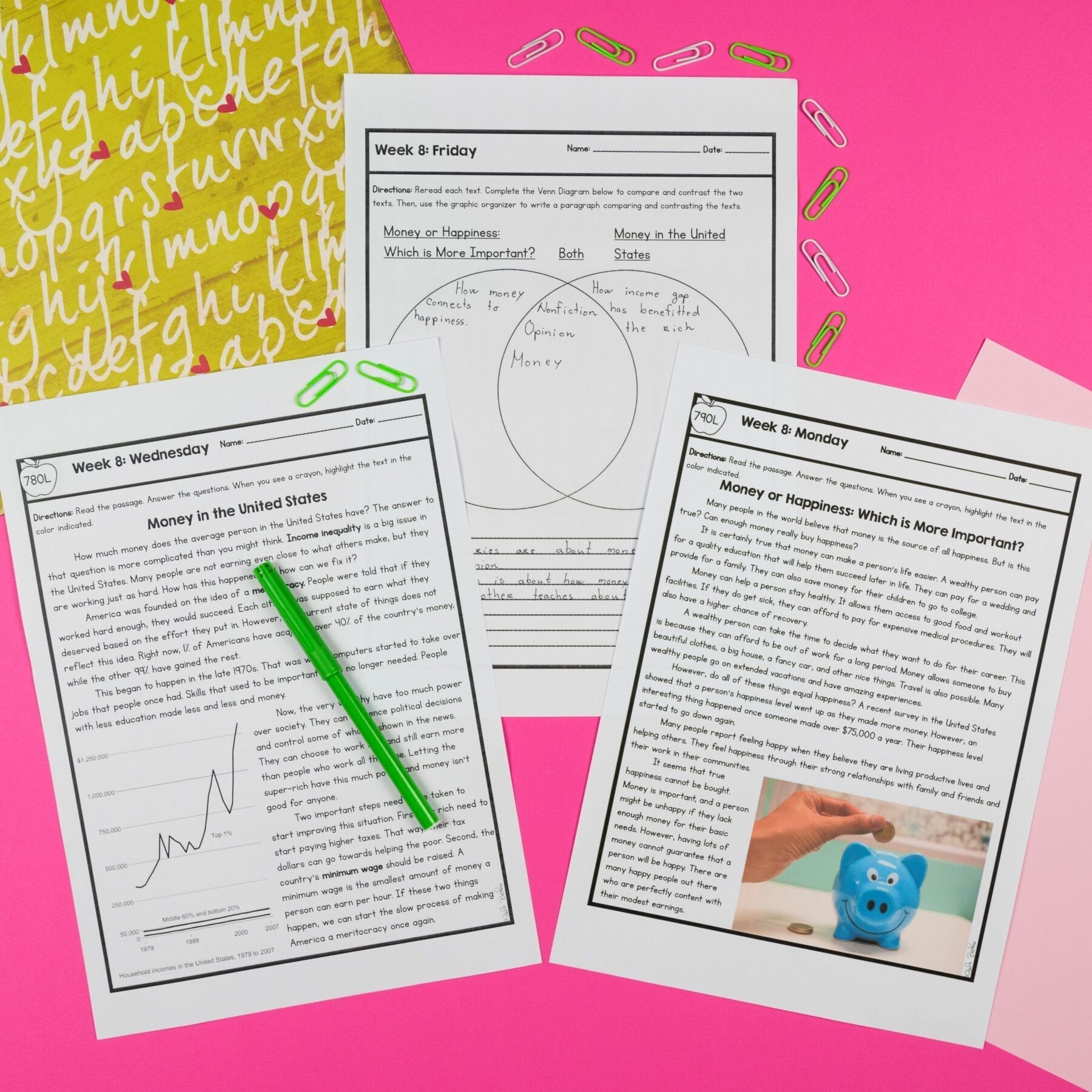 4th Grade Reading Spiral Review - Quarter 1 - Printable & Google Forms - Image 2