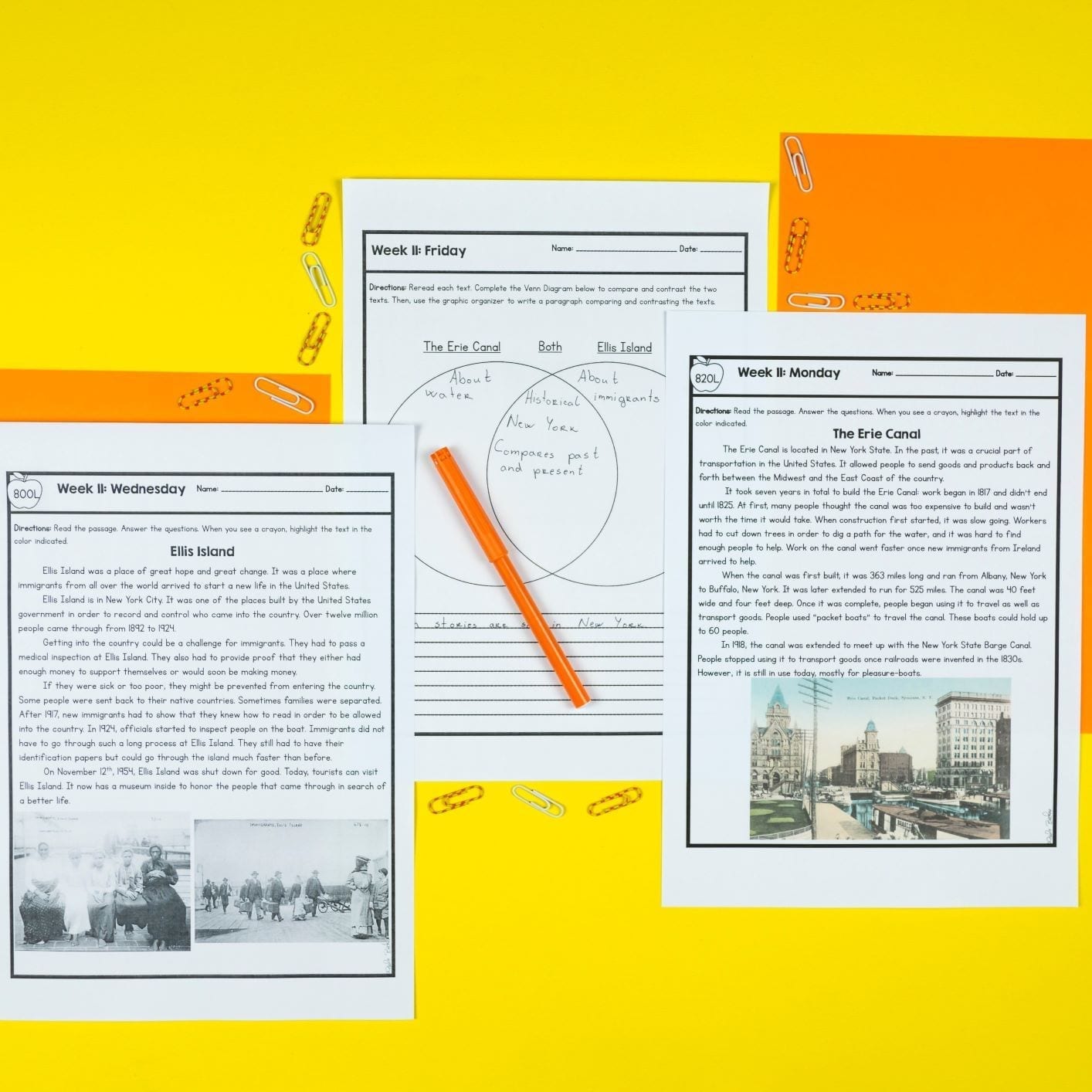 4th Grade Reading Spiral Review with Lexile – Full Year ELA Practice Bundle - Image 5
