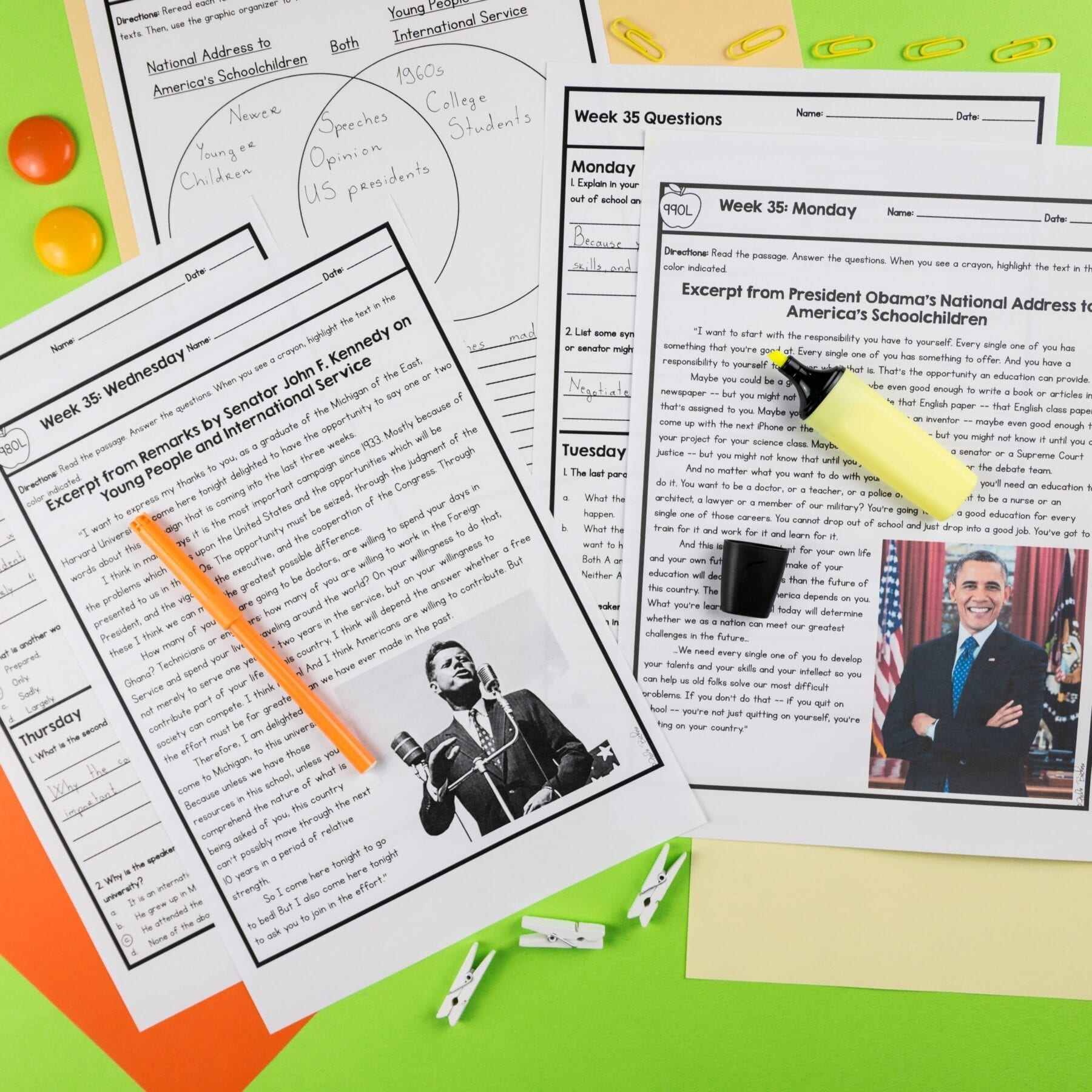 5th Grade Reading Spiral Review - Quarter 4 - Printable & Google Forms - Image 3