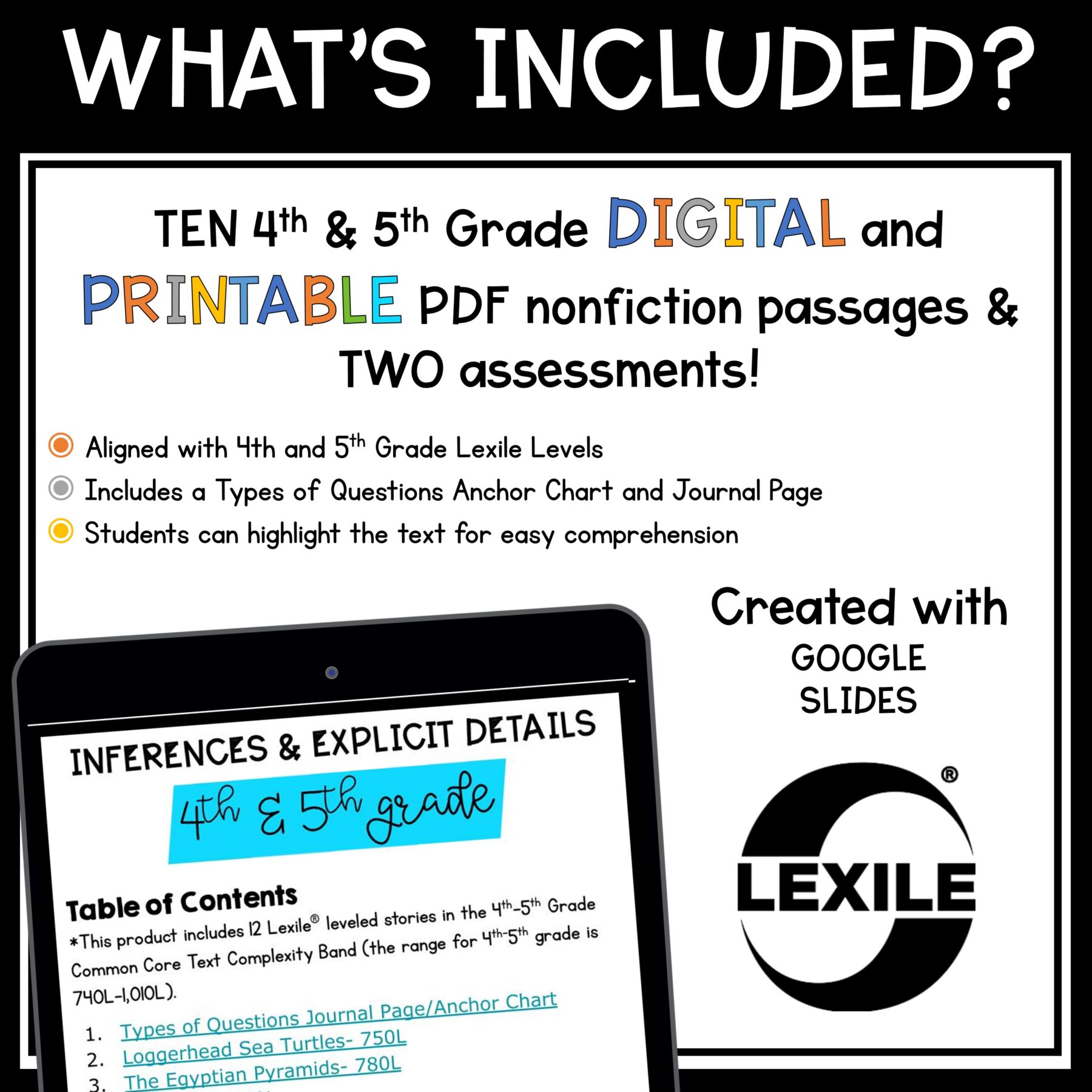 Making Inferences in Nonfiction Skill Pack RI.4.1 & RI.5.1 Reading Comprehension - Image 10