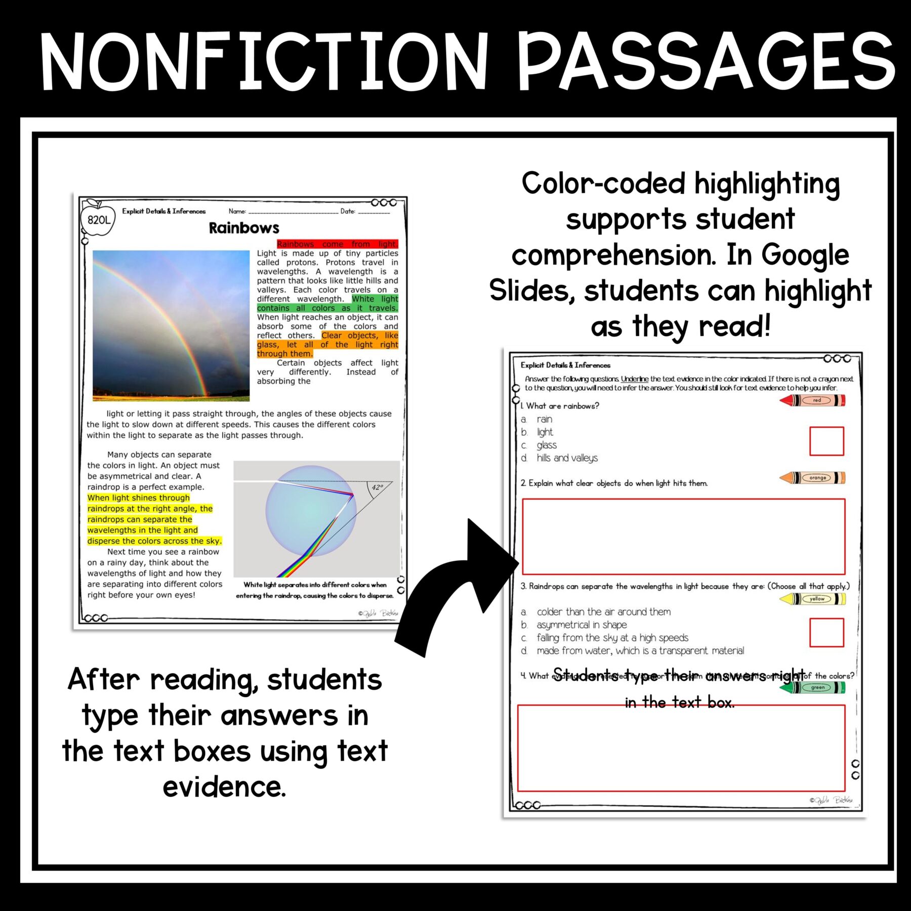 Making Inferences in Nonfiction Skill Pack RI.4.1 & RI.5.1 Reading Comprehension - Image 12