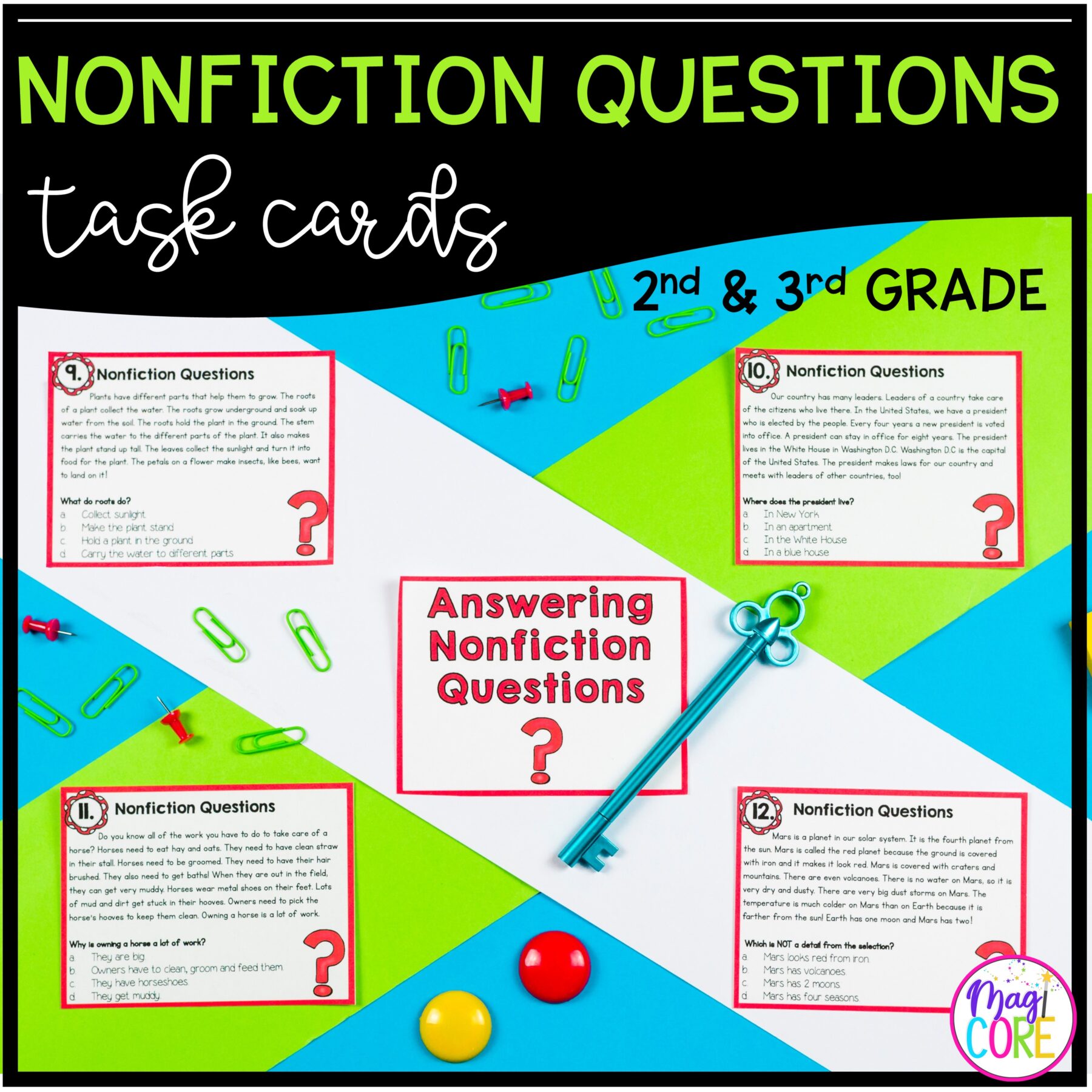 Ask & Answer Questions 2nd & 3rd Grade Reading Comprehension ELA RI.2.1 & RI.3.1 - Image 16