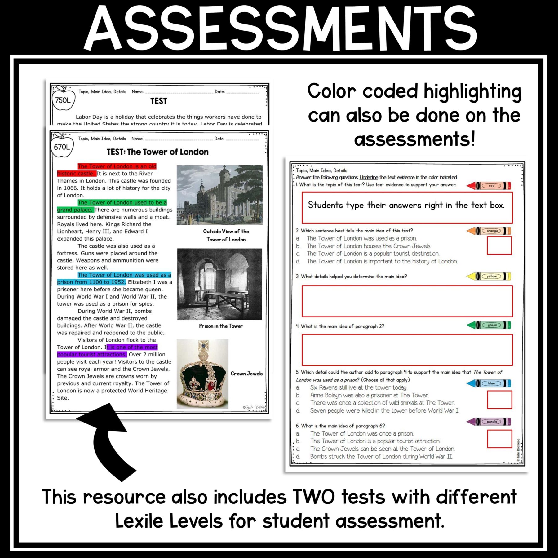 Main Idea & Details 2nd & 3rd Grade Reading Comprehension Unit RI.2.2 & RI.3.2 - Image 13