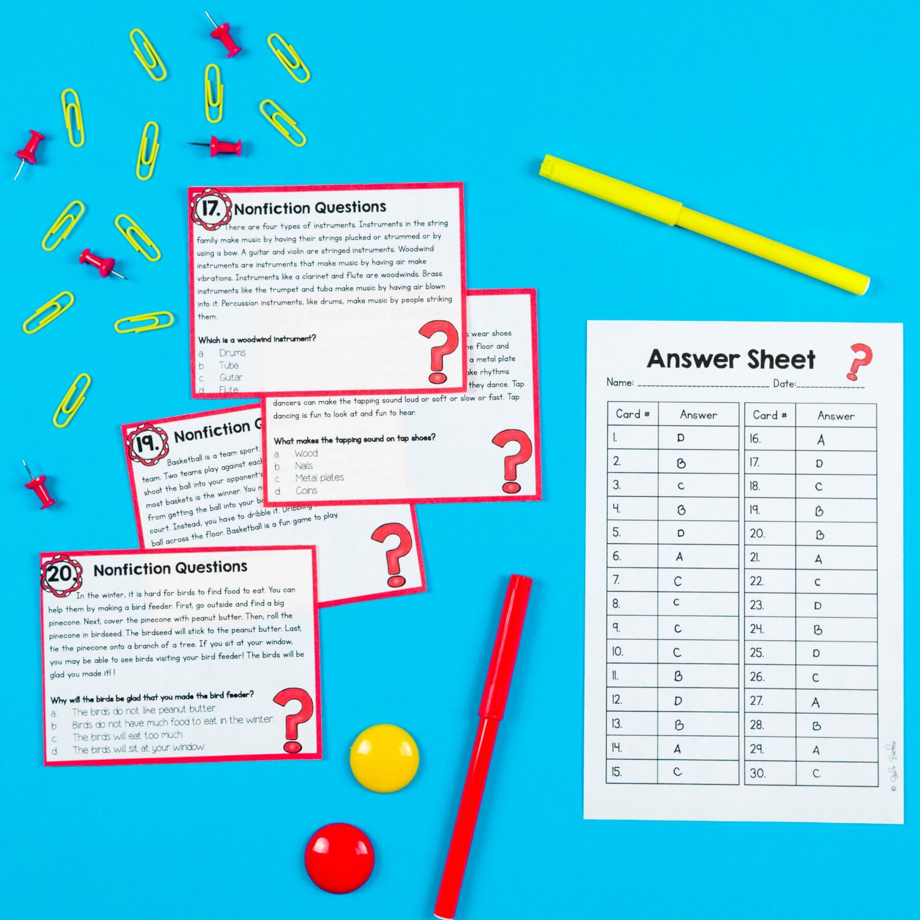 Ask & Answer Questions 2nd & 3rd Grade Reading Comprehension ELA RI.2.1 & RI.3.1 - Image 17