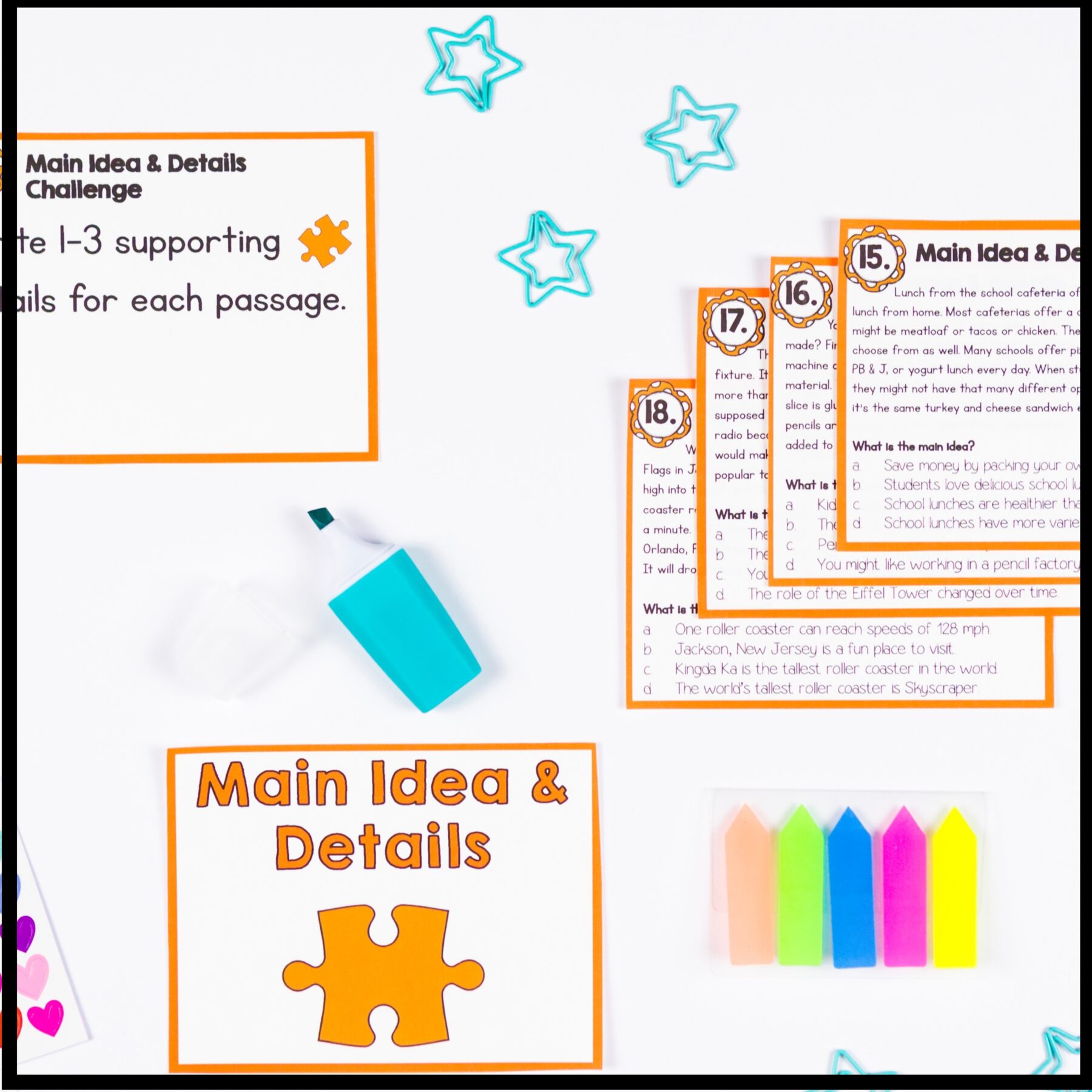 Main Idea & Details 2nd & 3rd Grade Reading Comprehension Unit RI.2.2 & RI.3.2 - Image 15