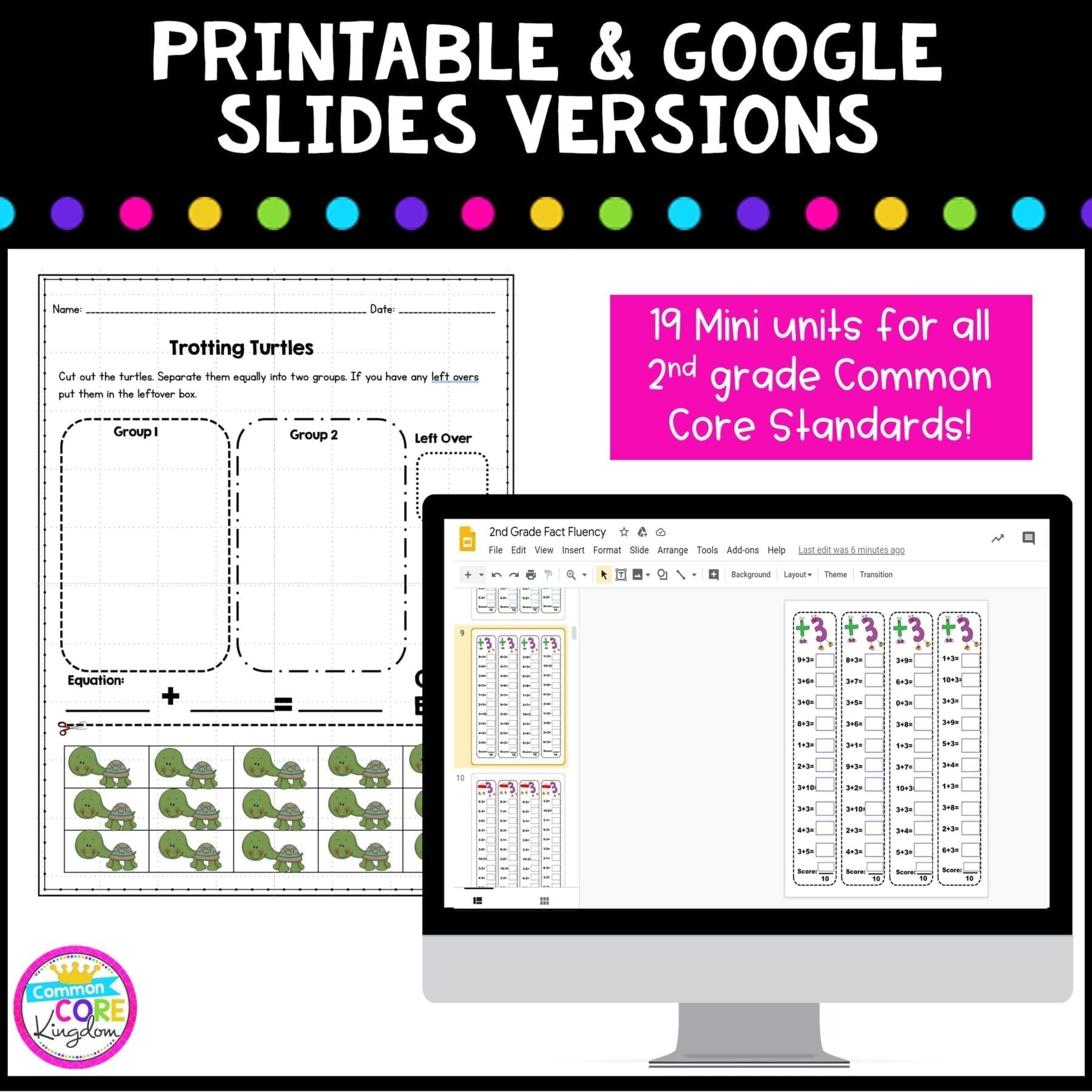 2nd Grade Math Bundle - Print & Digital - Image 2