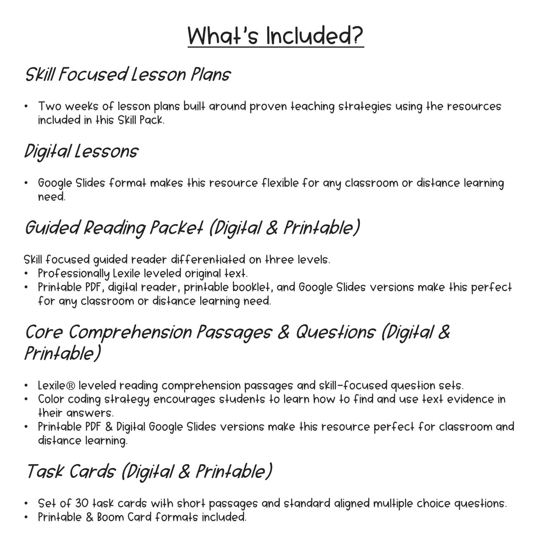 Ask & Answer Questions 2nd & 3rd Grade Reading Comprehension ELA RI.2.1 & RI.3.1 - Image 2