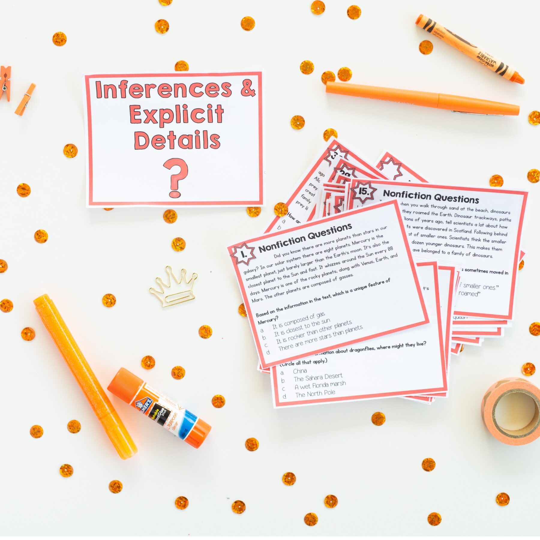 Making Inferences in Nonfiction Skill Pack RI.4.1 & RI.5.1 Reading Comprehension - Image 15