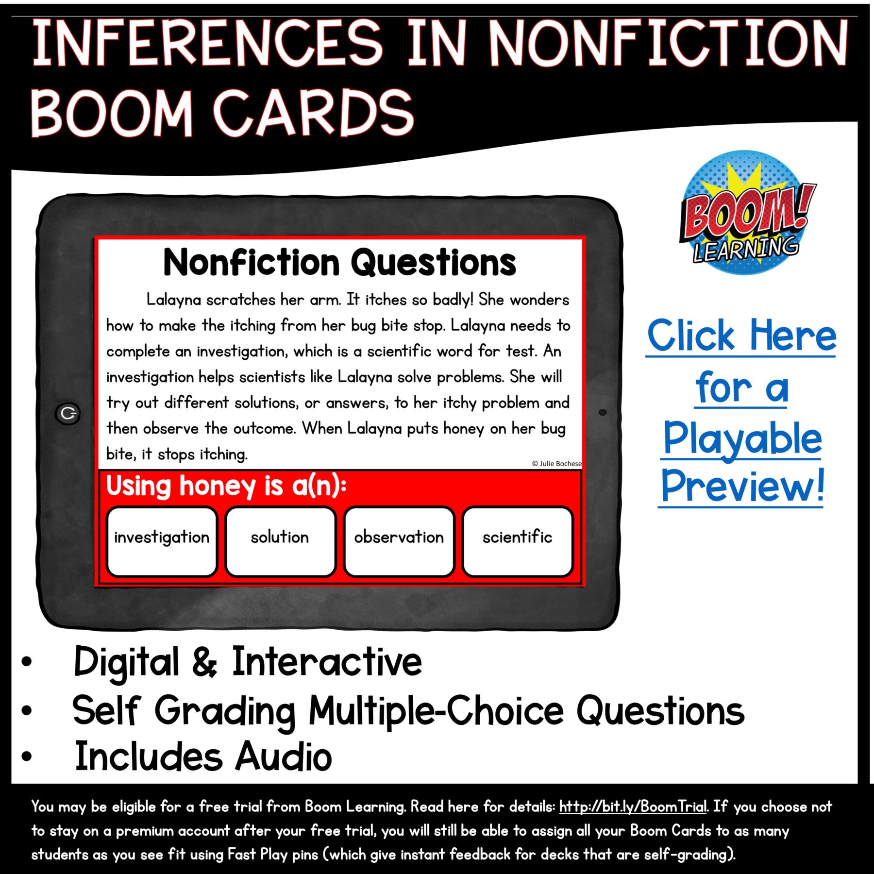 Making Inferences in Nonfiction Skill Pack RI.4.1 & RI.5.1 Reading Comprehension - Image 16
