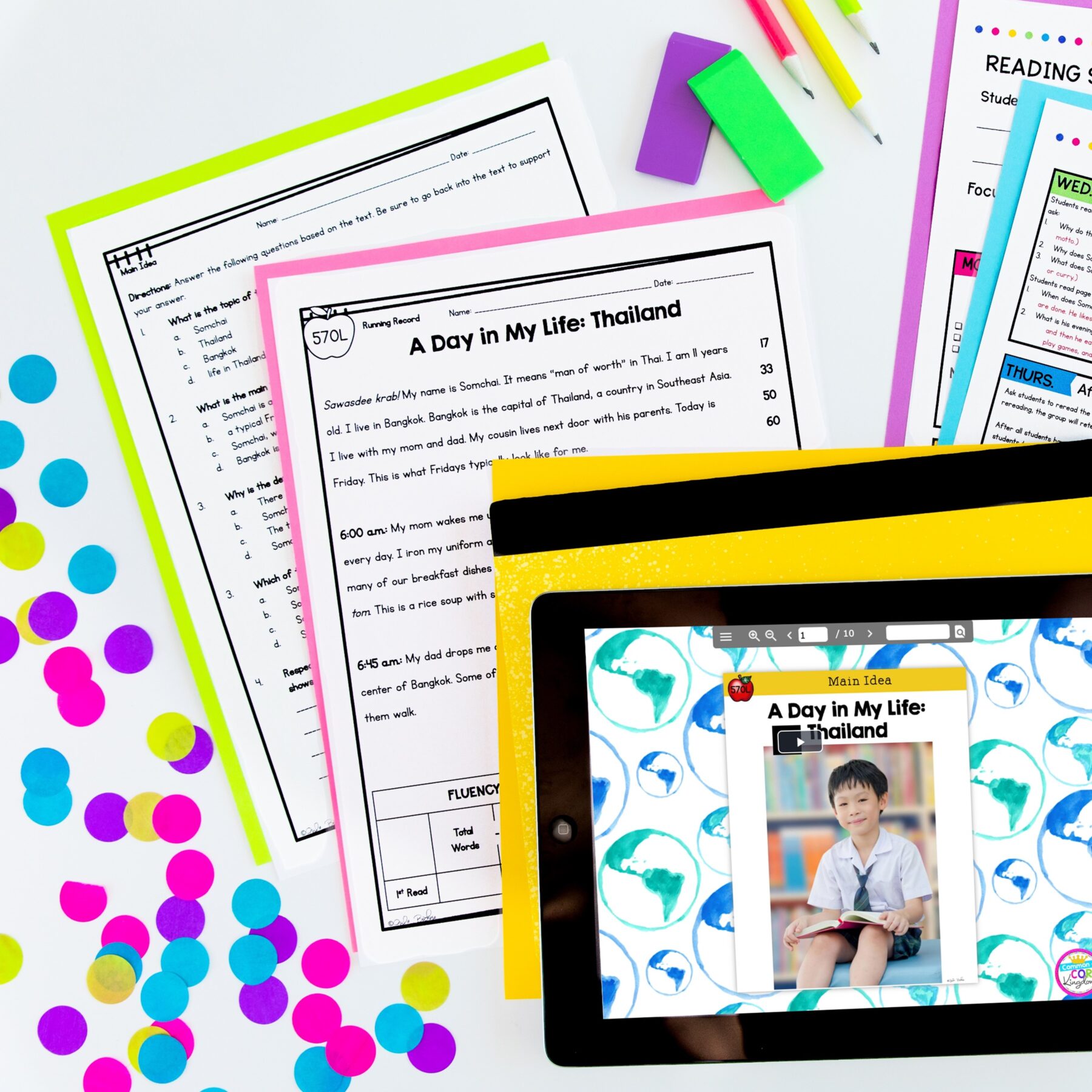 Main Idea & Details 2nd & 3rd Grade Reading Comprehension Unit RI.2.2 & RI.3.2 - Image 2