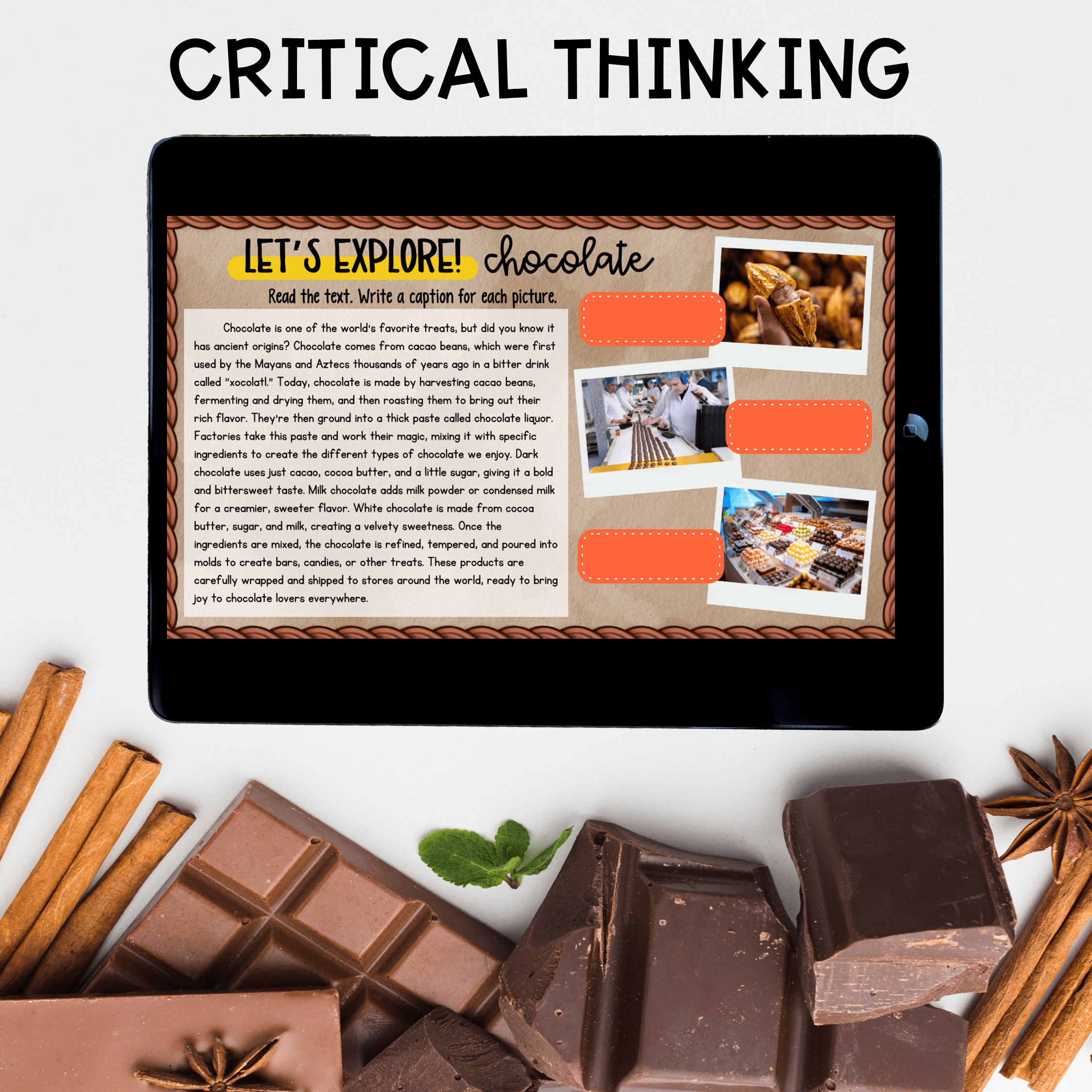 Chocolate Virtual Field Trip Google Slides Digital Resource Activities SeeSaw - Image 5