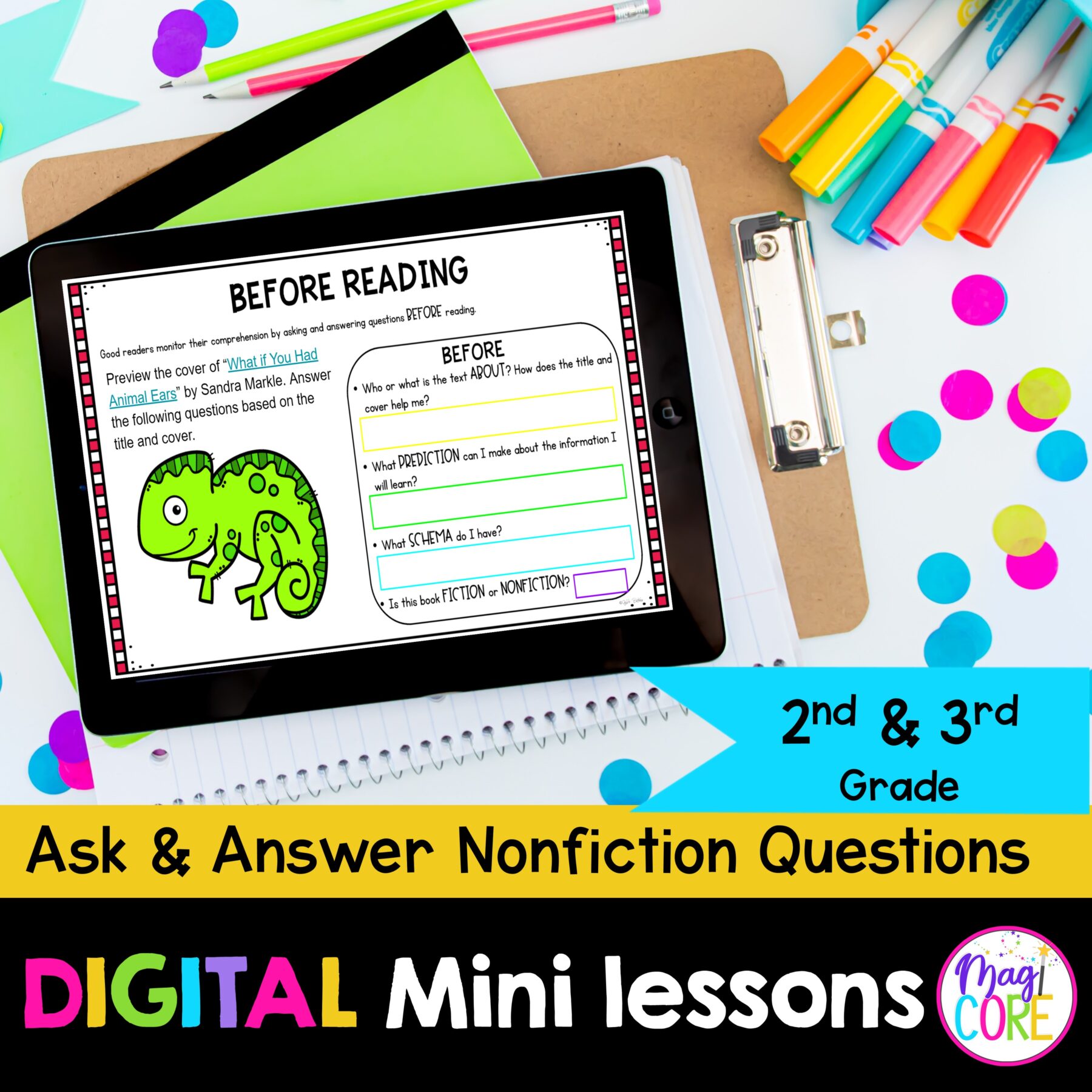 Ask & Answer Questions 2nd & 3rd Grade Reading Comprehension ELA RI.2.1 & RI.3.1 - Image 8
