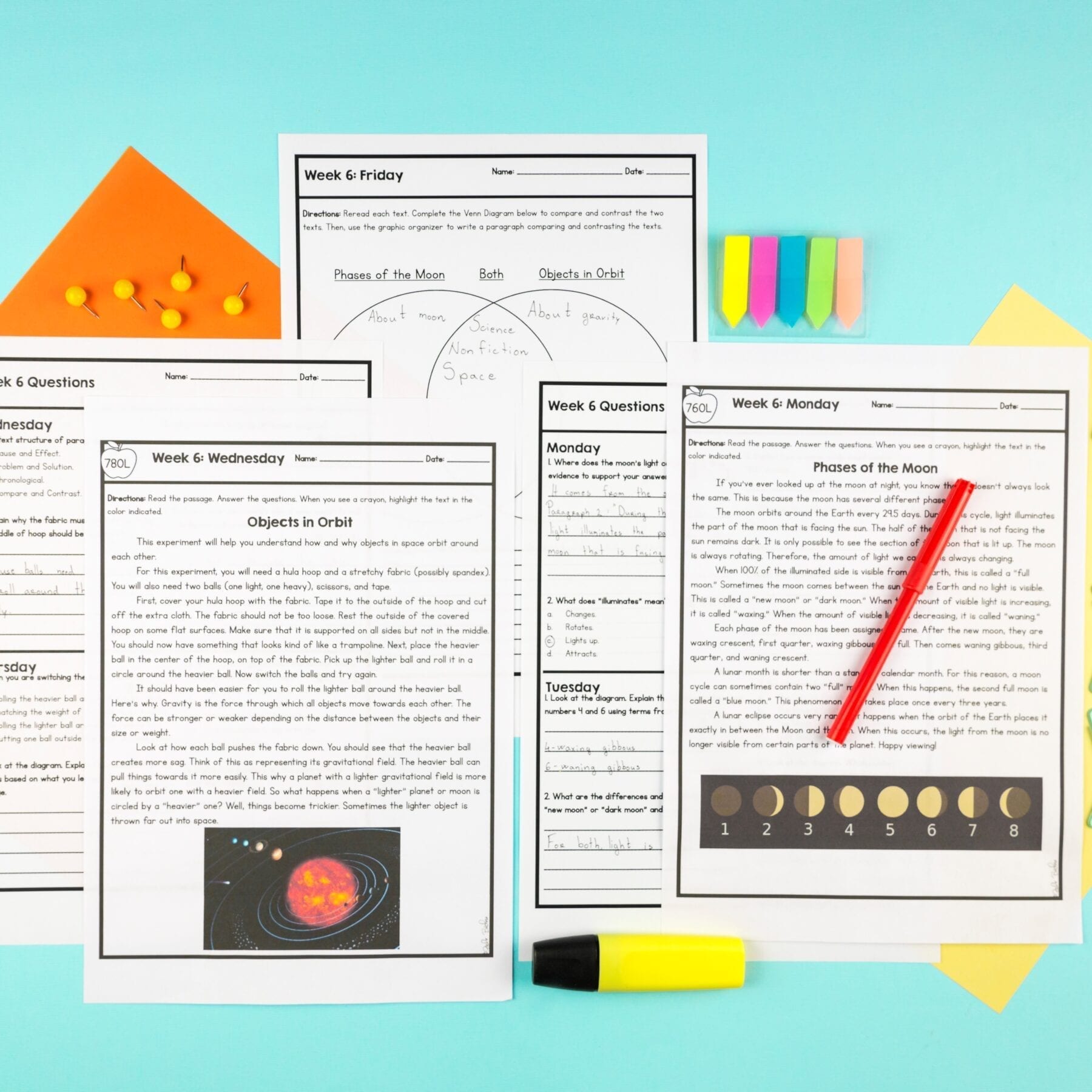 5th Grade Reading Spiral Review - Quarter 1 - Printable & Google Forms - Image 3