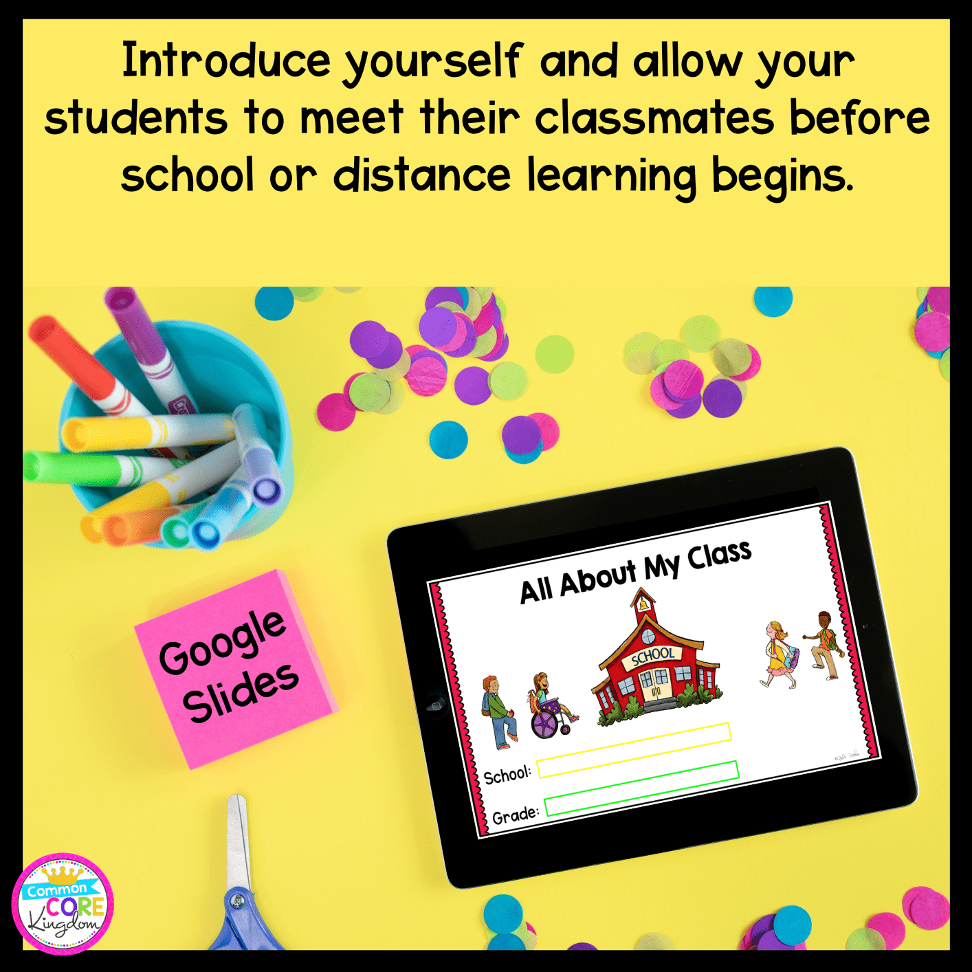 Back to School Meet The Teacher and Class in Google Slides for Distance Learning - Image 2