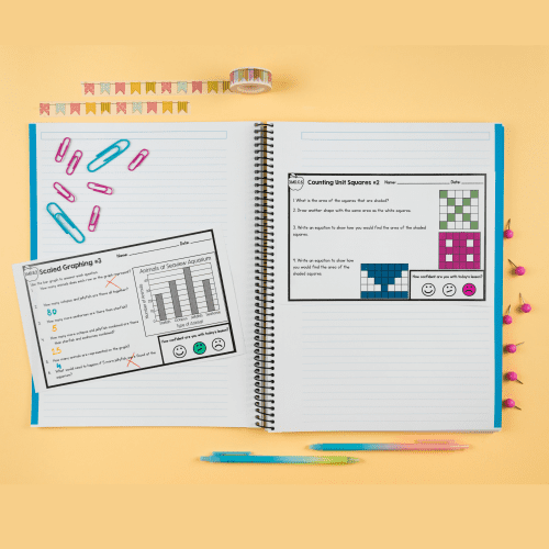 3rd Grade Math Exit Tickets Slips Quick Check Assessments Standards Worksheets - Image 2
