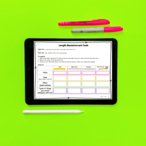 Lab results in google slides for first and second grade science lessons