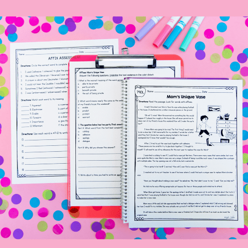 5th Grade Affixes Prefixes & Suffixes Unit Worksheets, Activities, Task Cards - Image 4
