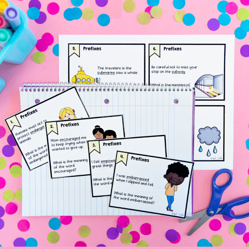 5th Grade Affixes Prefixes & Suffixes Unit Worksheets, Activities, Task Cards - Image 5