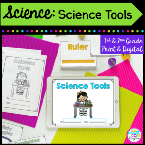 science tools for first and second grade distance learning cover