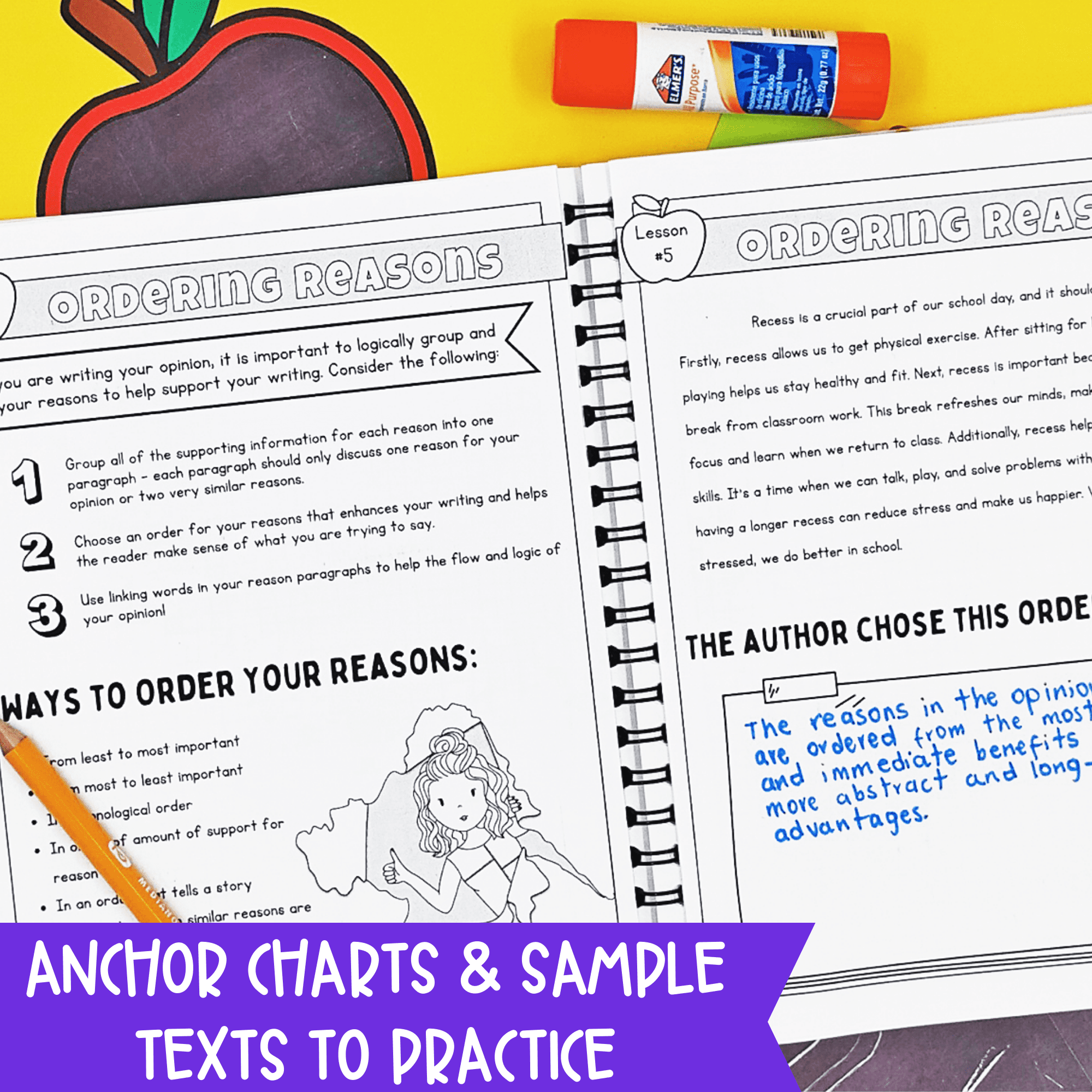 Opinion Persuasive Writing 4th & 5th Grade Writing Unit - Anchor Charts, Journal - Image 2