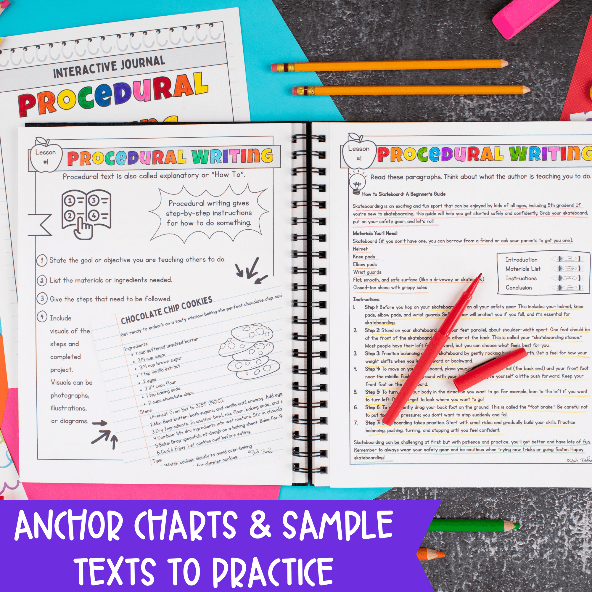 Explanatory How To Writing - 4th & 5th Grade Writing Unit Journal Anchor Charts - Image 2