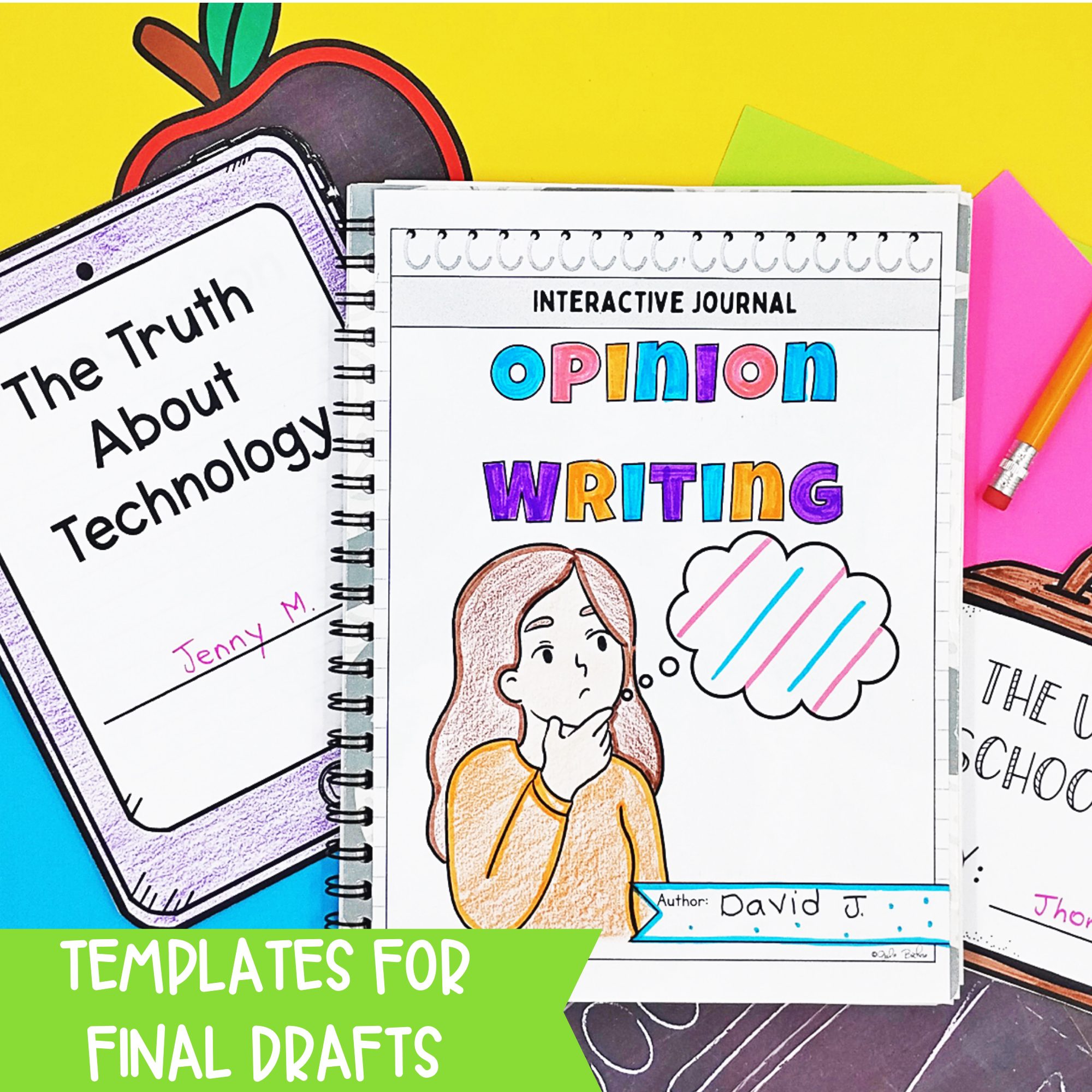 Opinion Persuasive Writing 4th & 5th Grade Writing Unit - Anchor Charts, Journal - Image 4