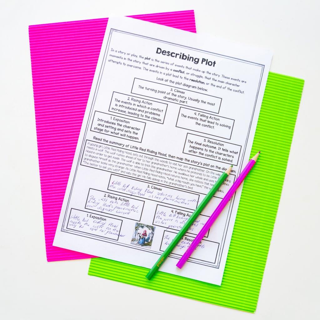 Plot Development & Character Response - RL.6.3 Close Reading Passages Question - Image 5