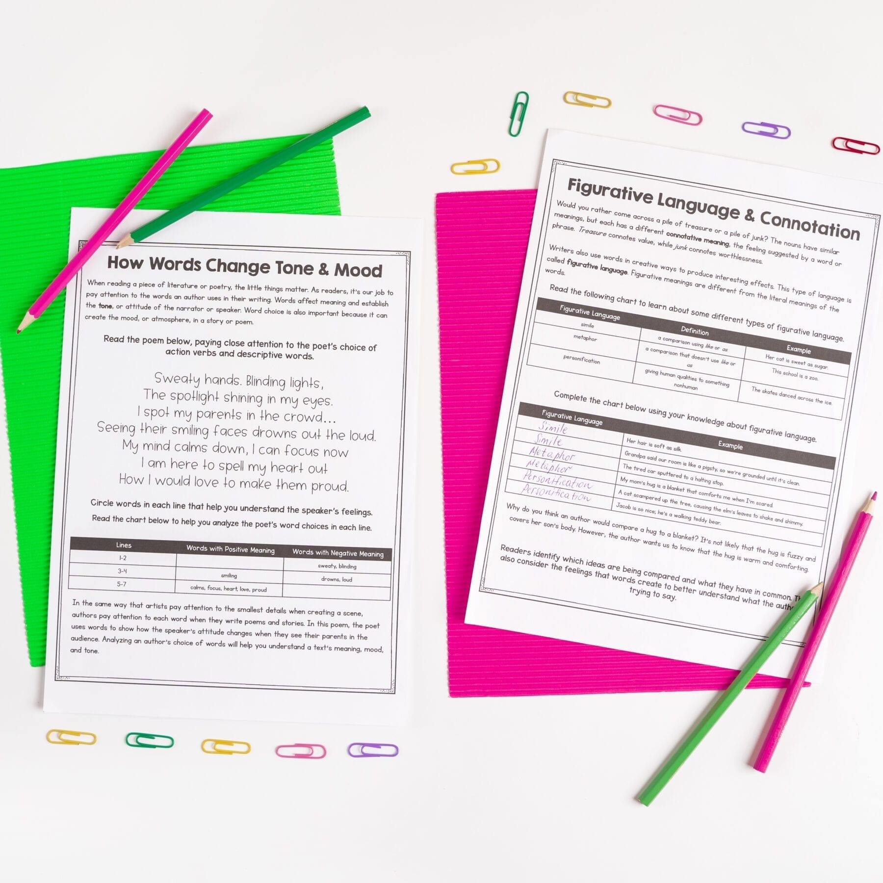 Word Choice Figurative Language 6th Grade Reading Comprehension Passages RL.6.4 - Image 3