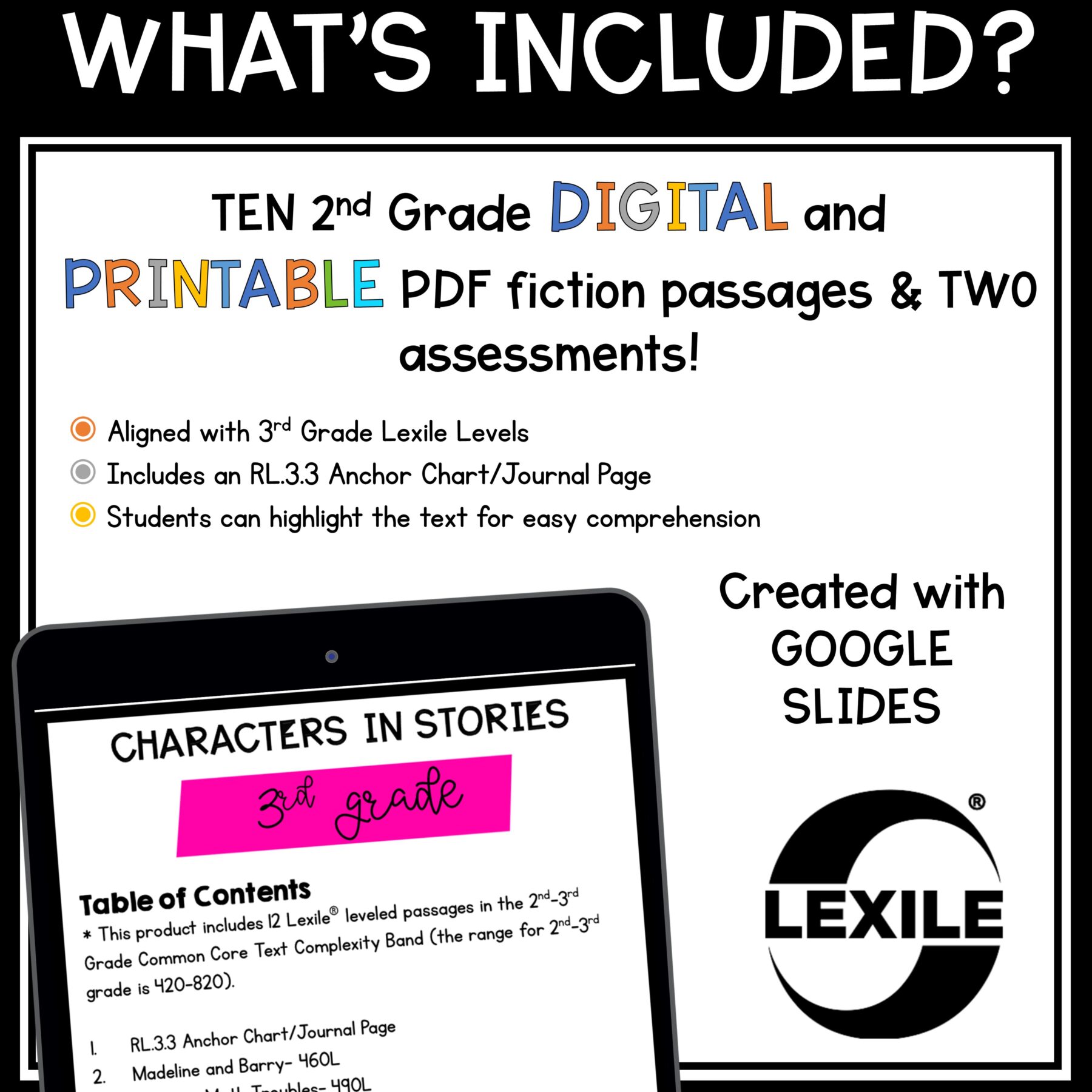 Describe Characters in a Story Skill Pack – RL.3.3 – Print & Digital - Image 10