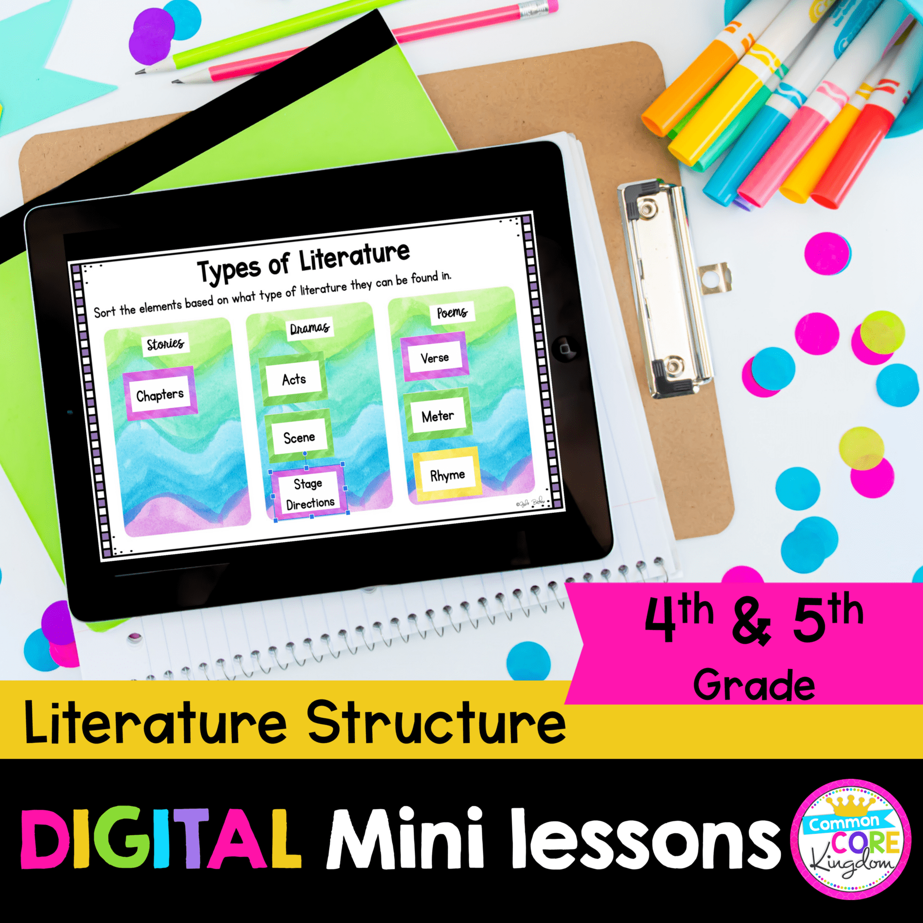 4th Grade Reading Mini Lessons Bundle for Google Slides & Seesaw Distance Learning - Image 3