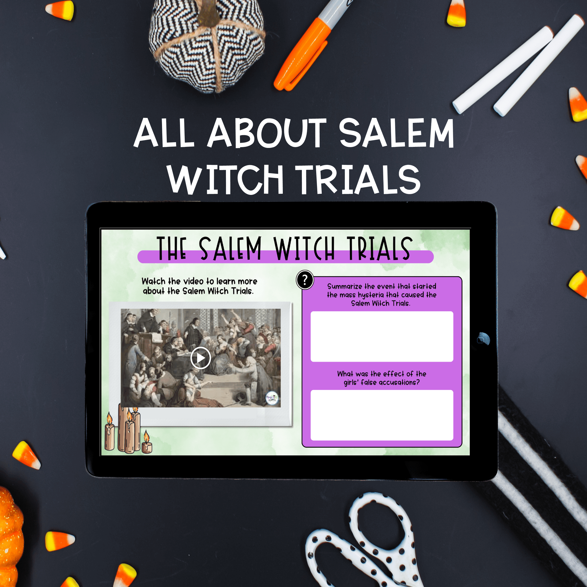 Salem Witch Trials Virtual Field Trip Digital Resource Halloween Activities - Image 2