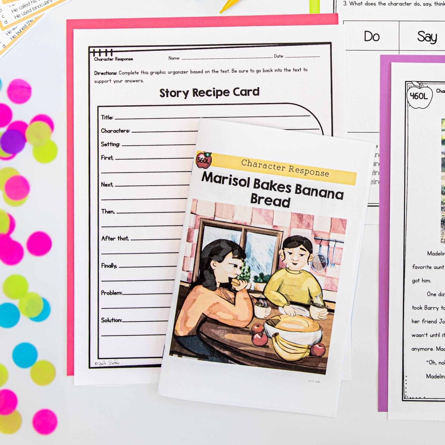 Guided Reading Packet: Character Response - 2nd Grade RL.2.3 - Printable & Digital Formats - Image 3