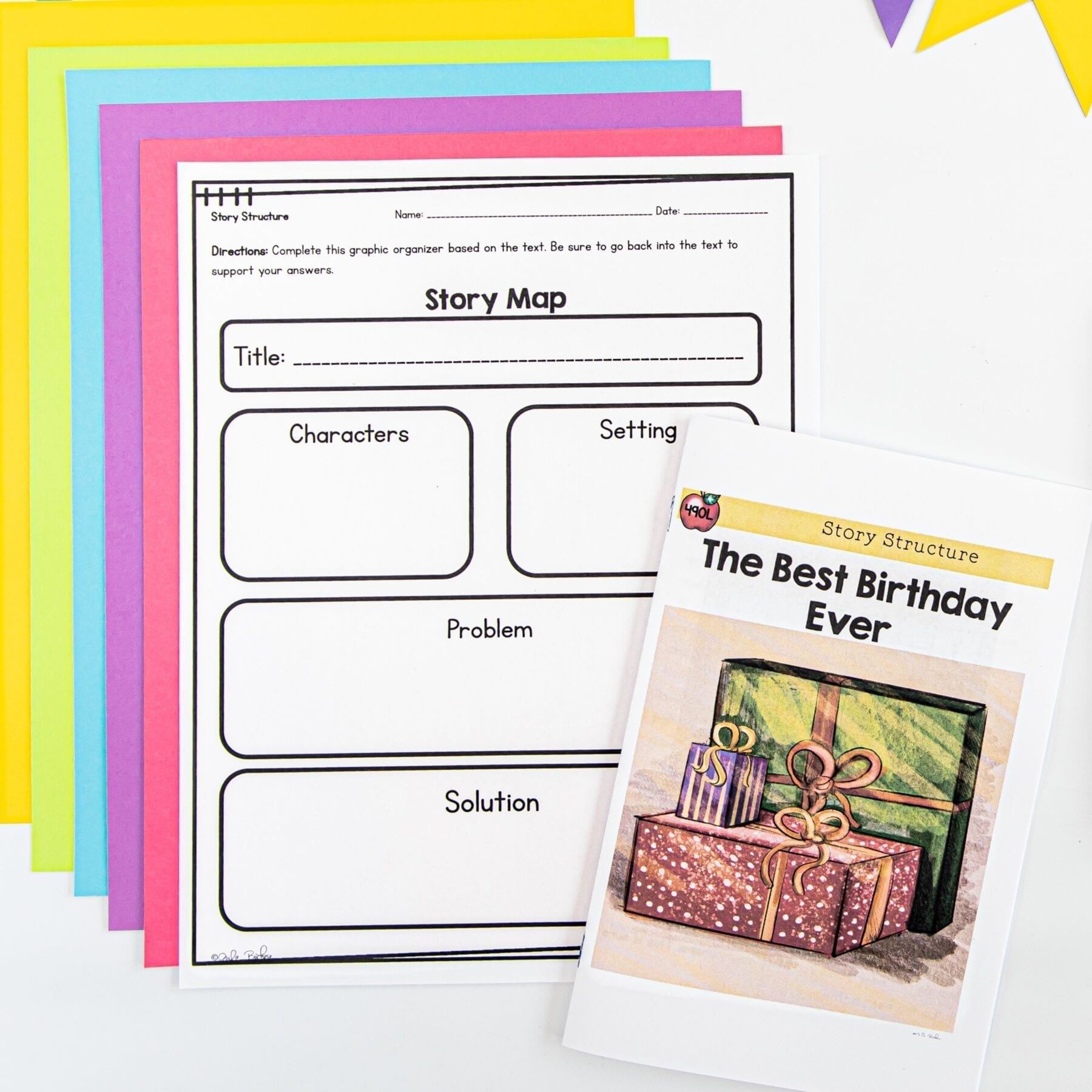 Guided Reading Packet: Story Structure - 2nd Grade RL.2.5 - Printable & Digital Formats - Image 3