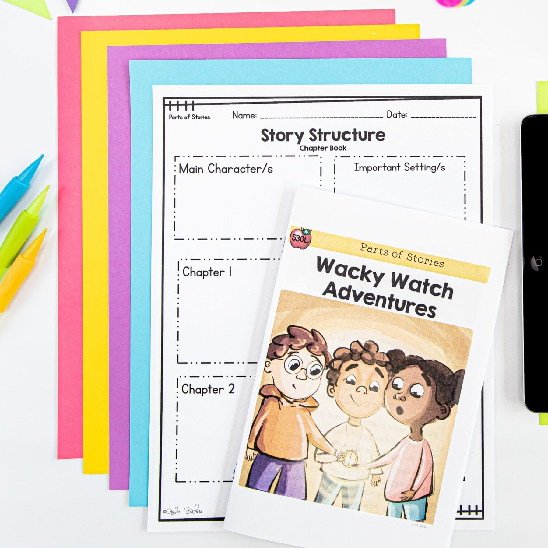 Guided Reading Packet: Text Structure in Fiction - RL.3.5 - Printable & Digital Formats - Image 2