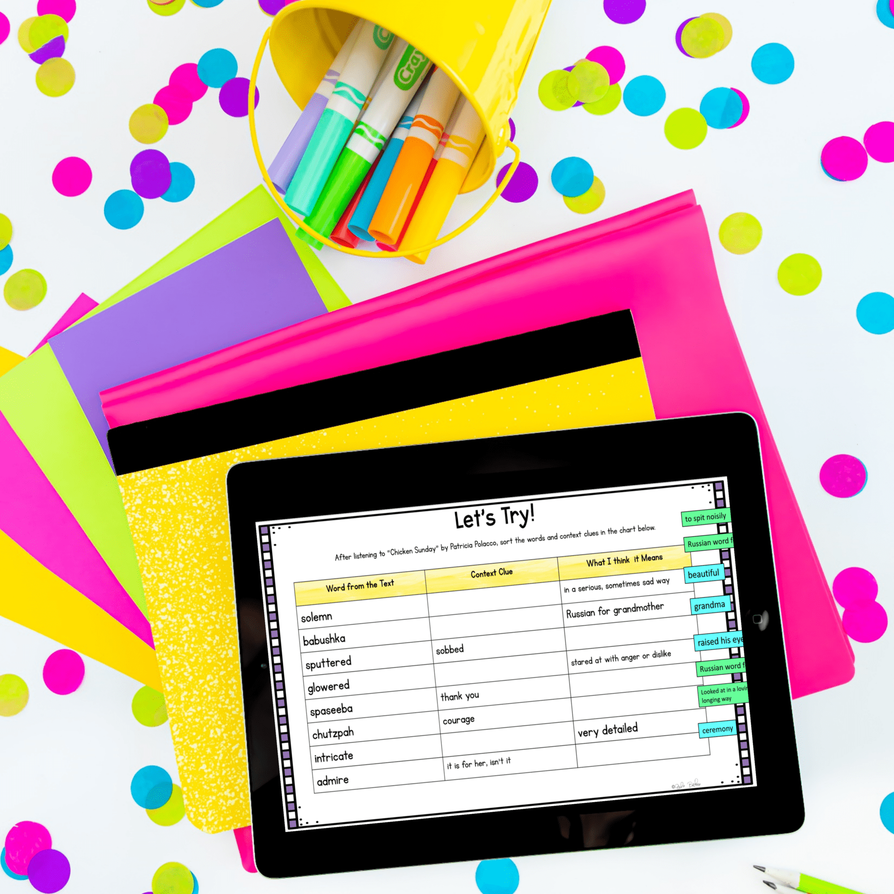 Digital Mini Lessons - Context Clues in Fiction - RL.4.4 & RL.5.4 - Image 2