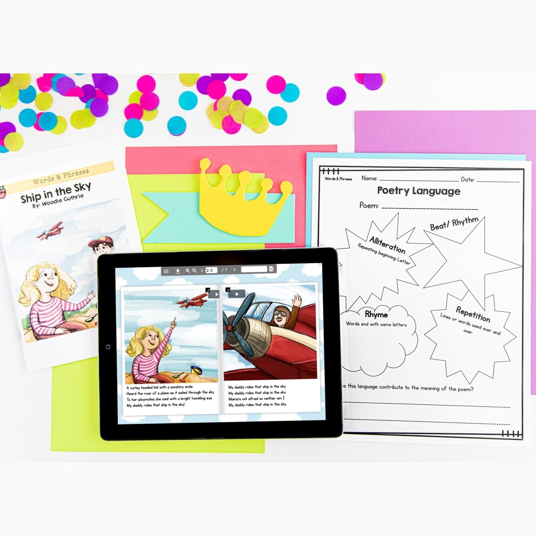 Guided Reading Packet: Words & Phrases - 2nd Grade RL.2.4 - Printable & Digital Formats - Image 4