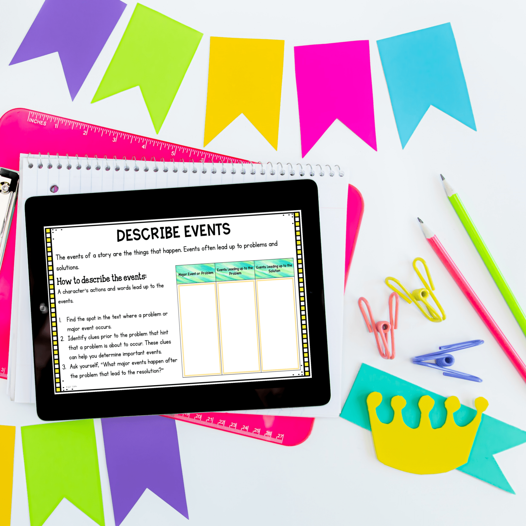 Digital Mini Lessons - Describe Characters, Setting, & Events - RL.4.3 - Image 4