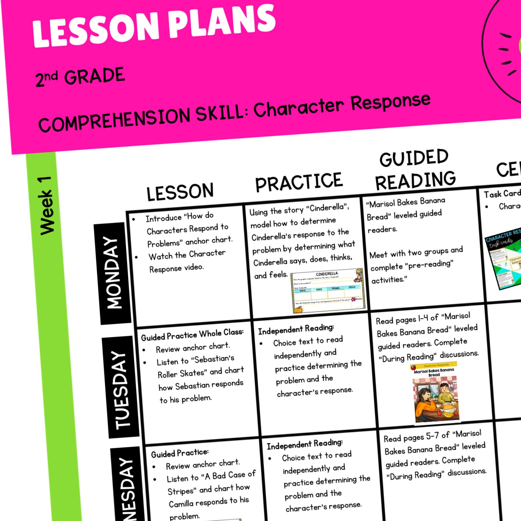 Characters Respond to Events & Challenges Skill Pack – RL.2.3 – Print & Digital - Image 4