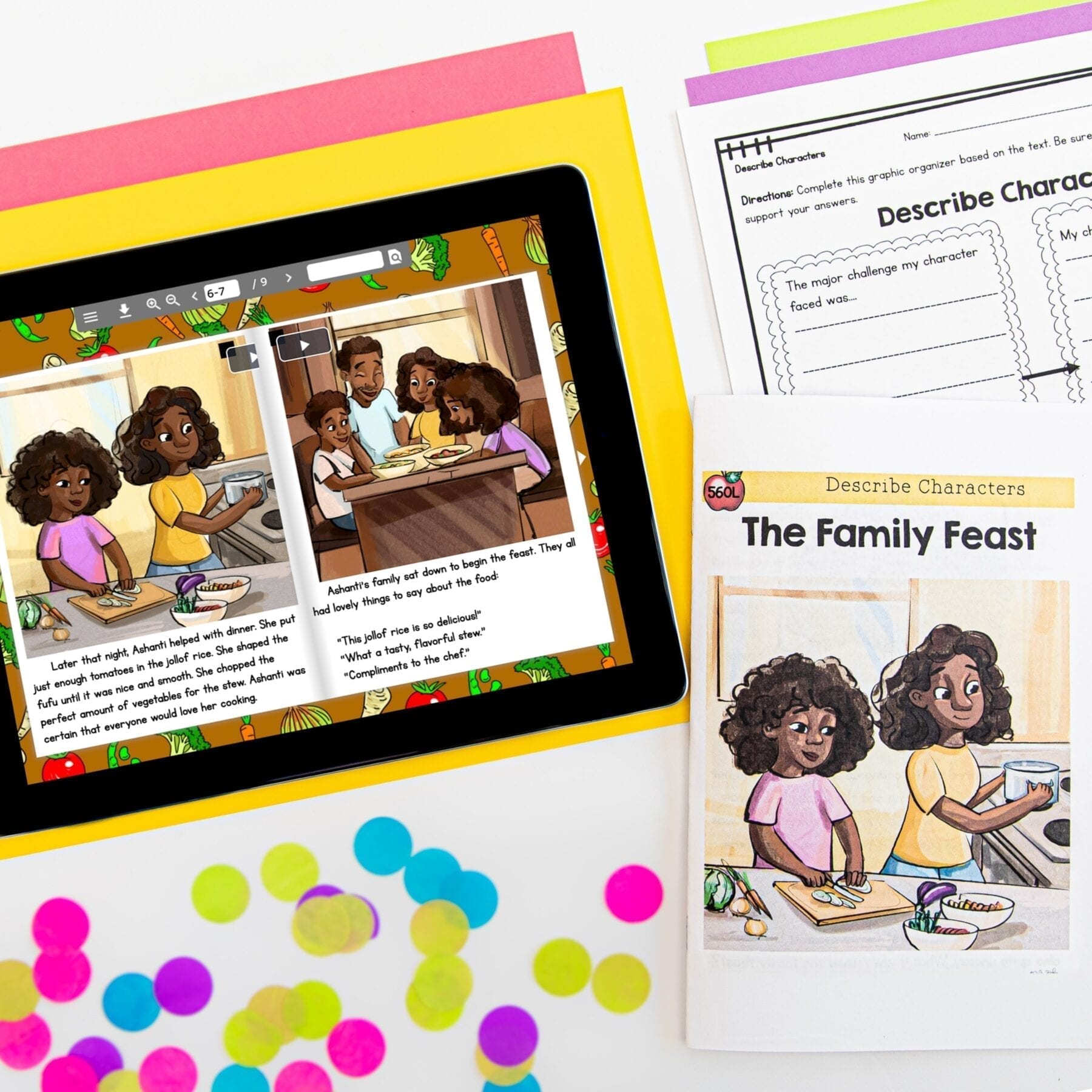 Guided Reading Packet: Describe Characters - 3rd Grade RL.3.3 - Printable & Digital Formats - Image 4