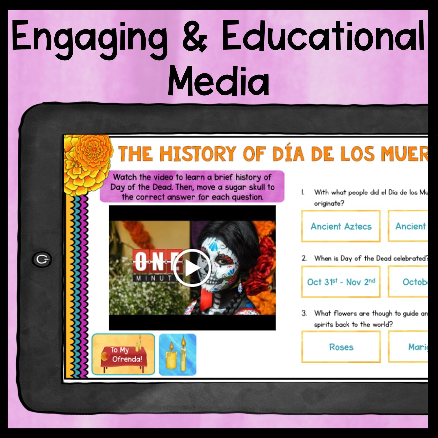 Virtual Field Trip Day of the Dead Digital Resource Activity Dia de los Muertos - Image 5