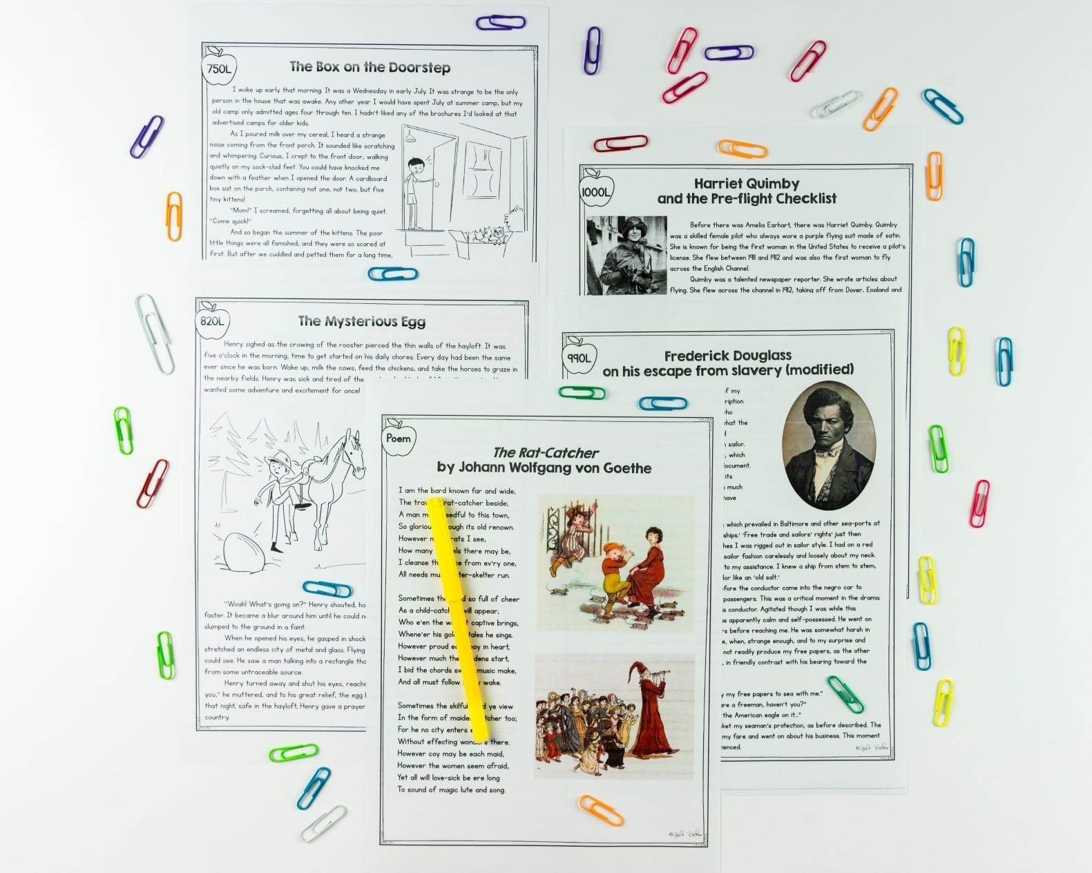 5th Grade Benchmark Reading Comprehension Assessments Passages, Questions, Data - Image 4