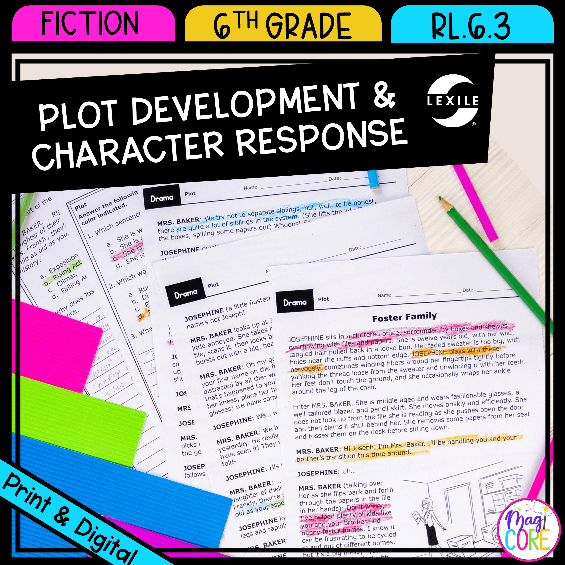 Plot Development & Character Response - RL.6.3