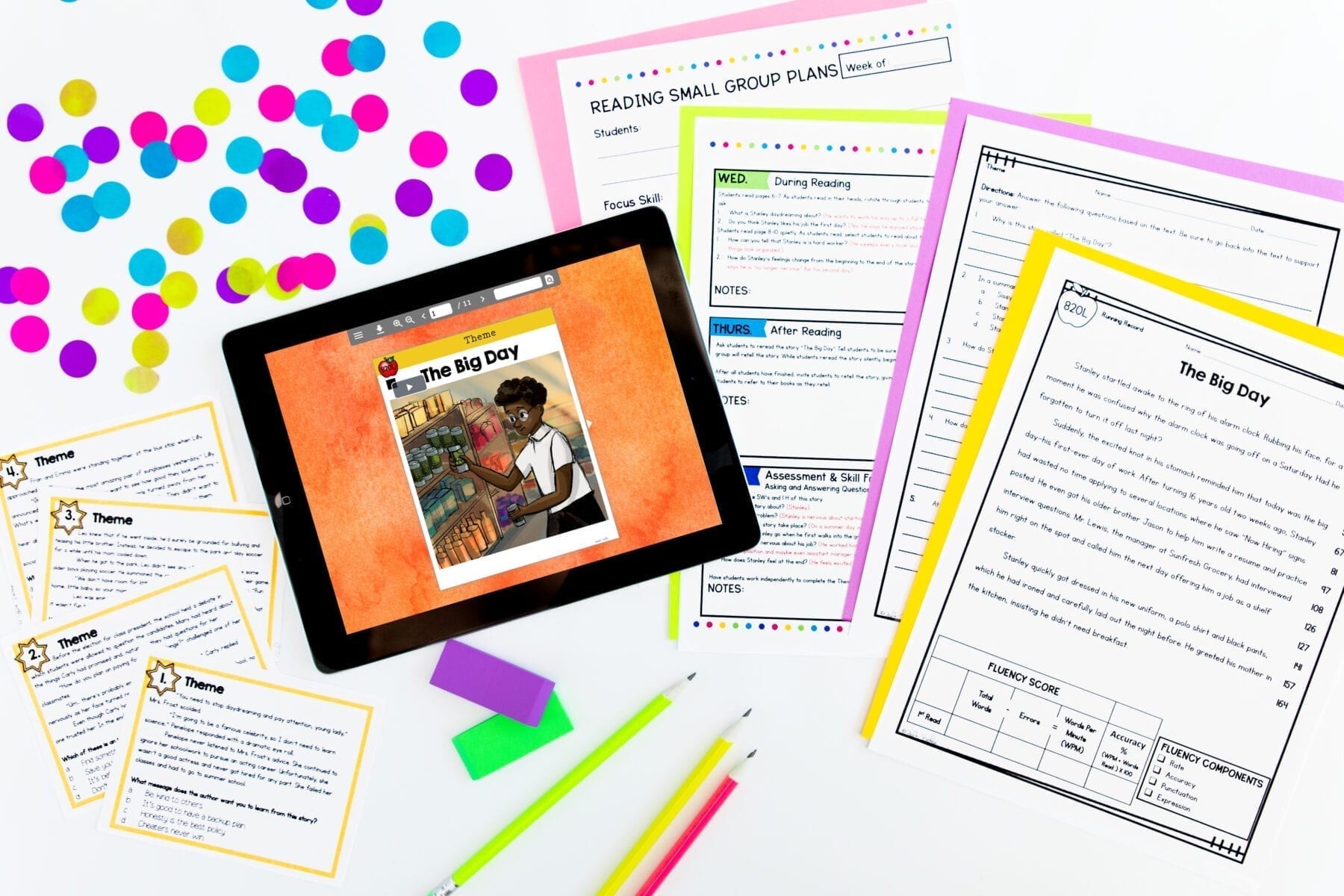 4th Grade Guided Reading Small Group Books, Lessons, Worksheets Print & Digital - Image 3