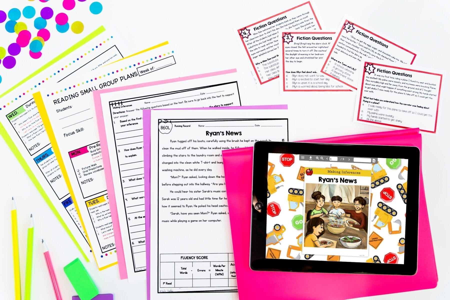 4th Grade Guided Reading Small Group Books, Lessons, Worksheets Print & Digital - Image 2