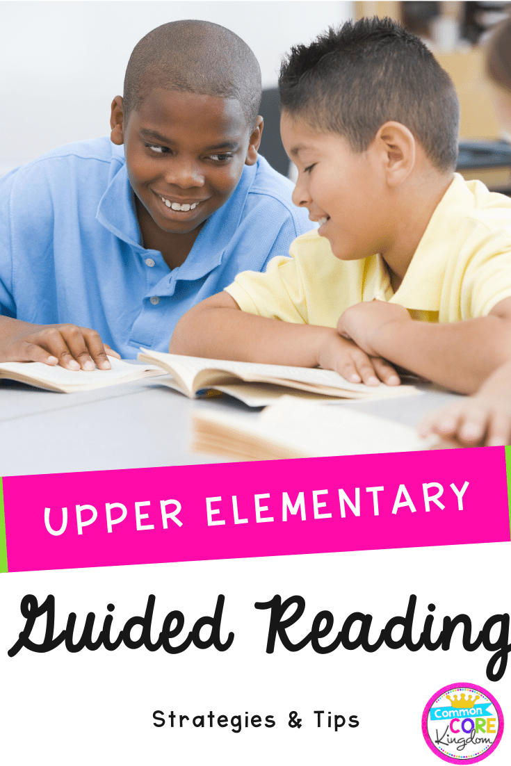 Guided Reading for Upper Elementary Blog Cover